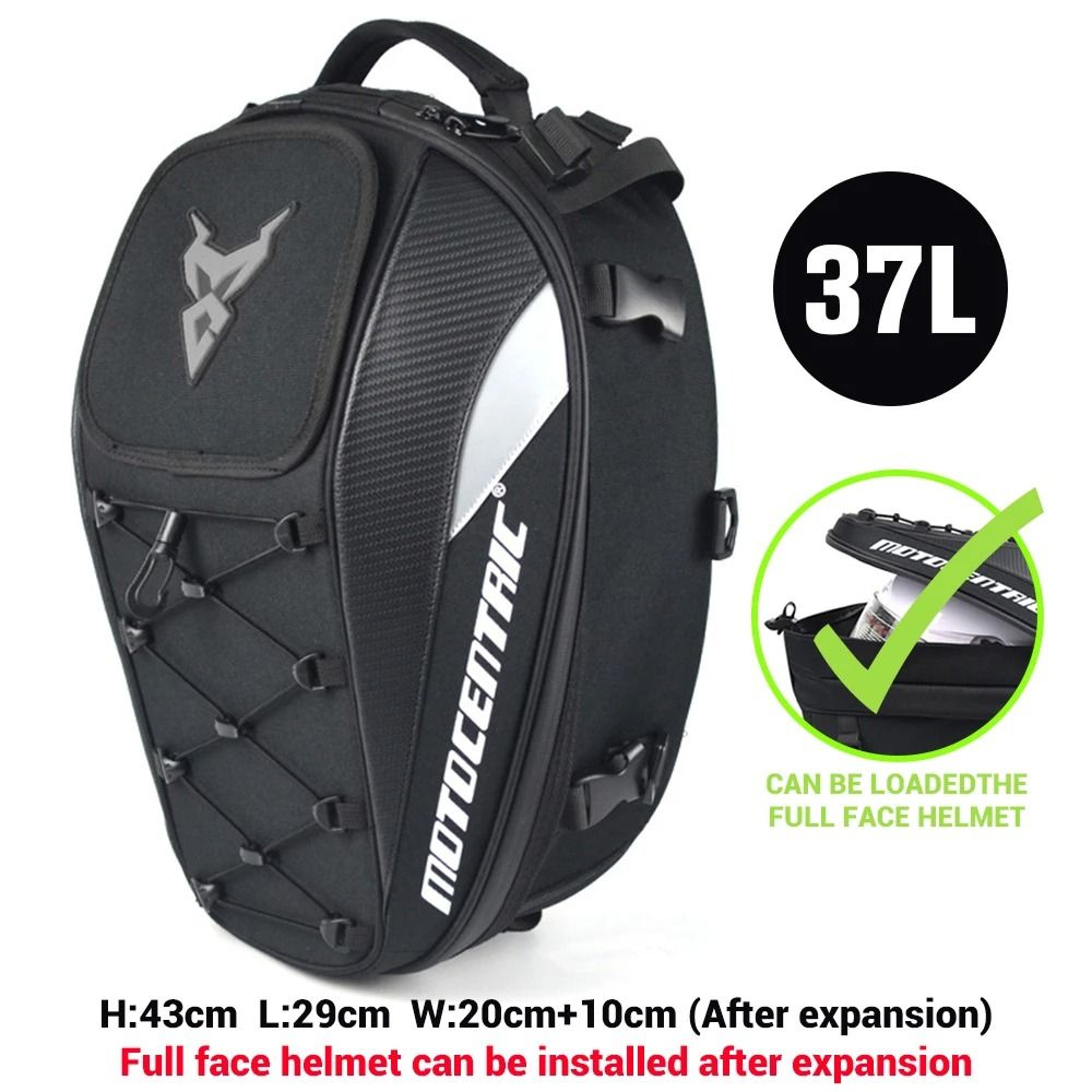 Waterproof Motorcycle Tail And Helmet Storage Bag 8