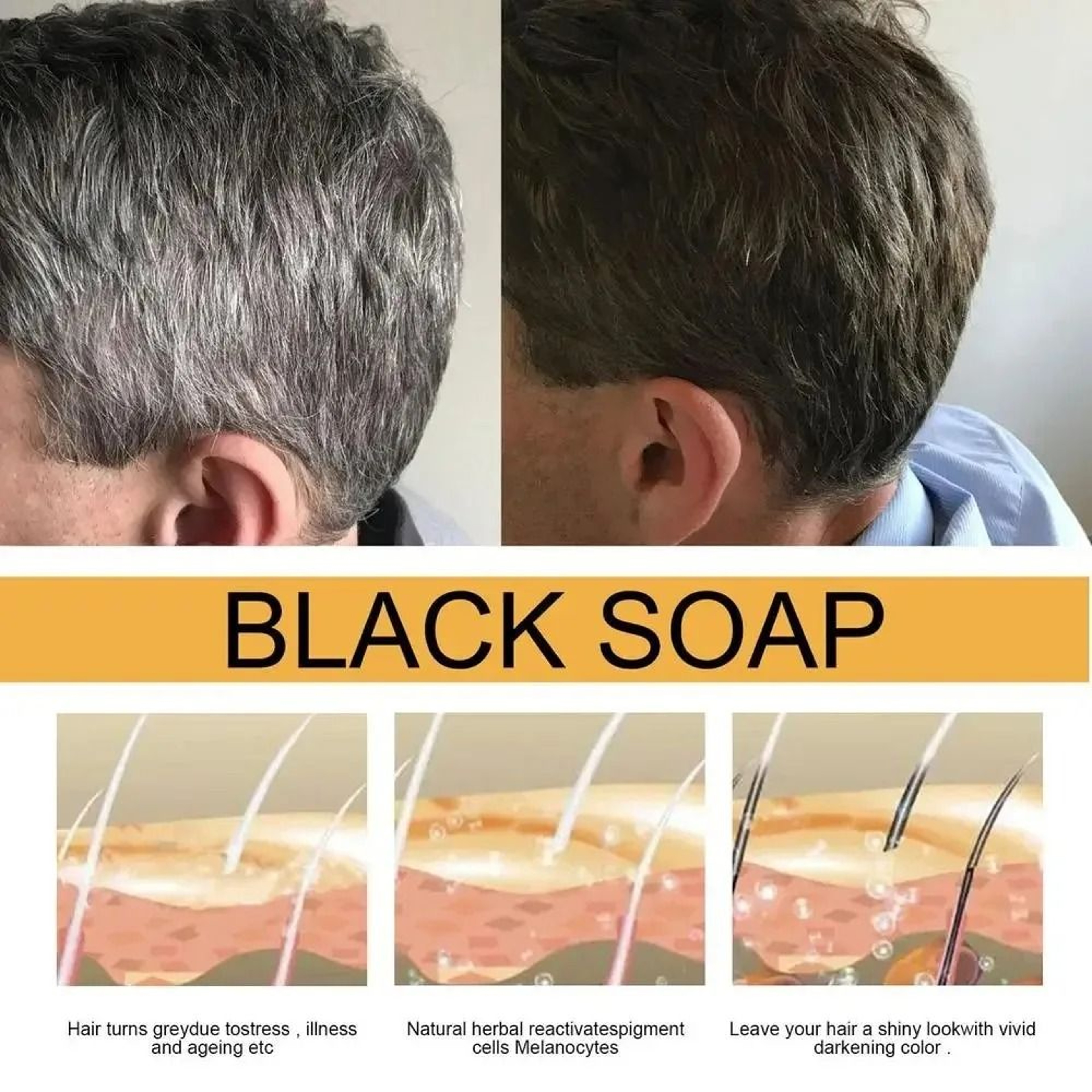 Herbal Hair Repair And Nourishing Shampoo Soap 3