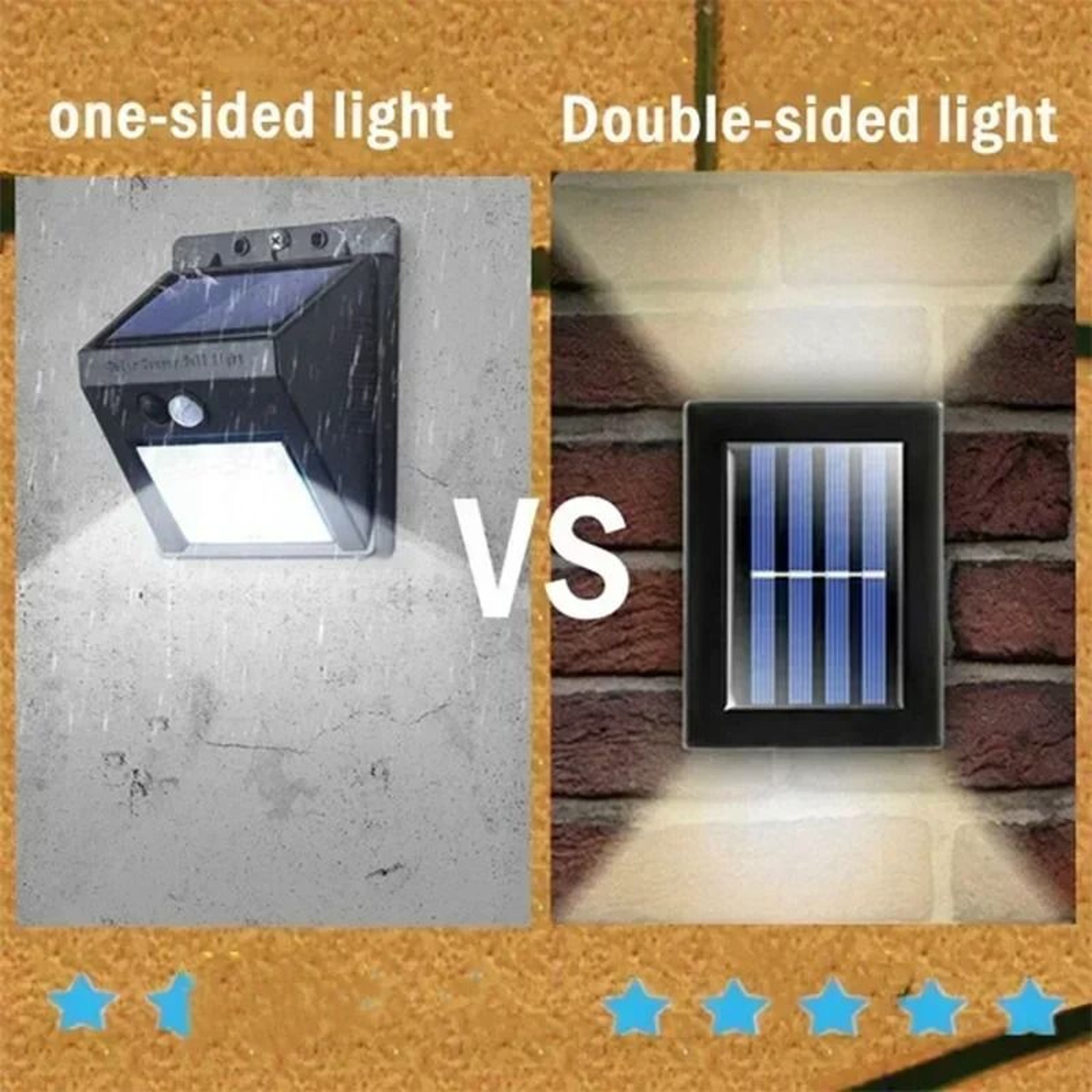 Solar Up And Down Outdoor Wall Spot Light 5