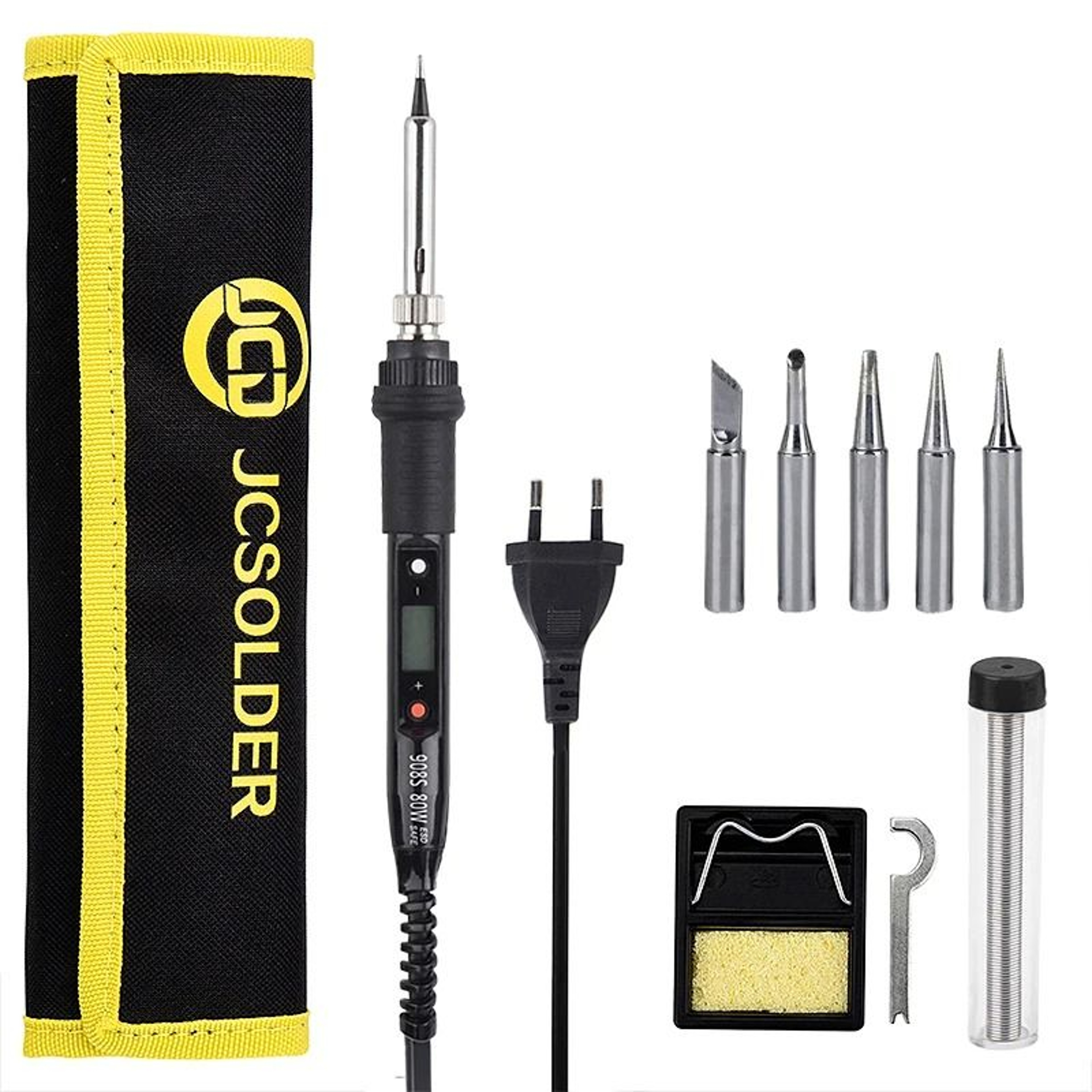Digital Adjustable Temperature Soldering Iron With LCD Display 10