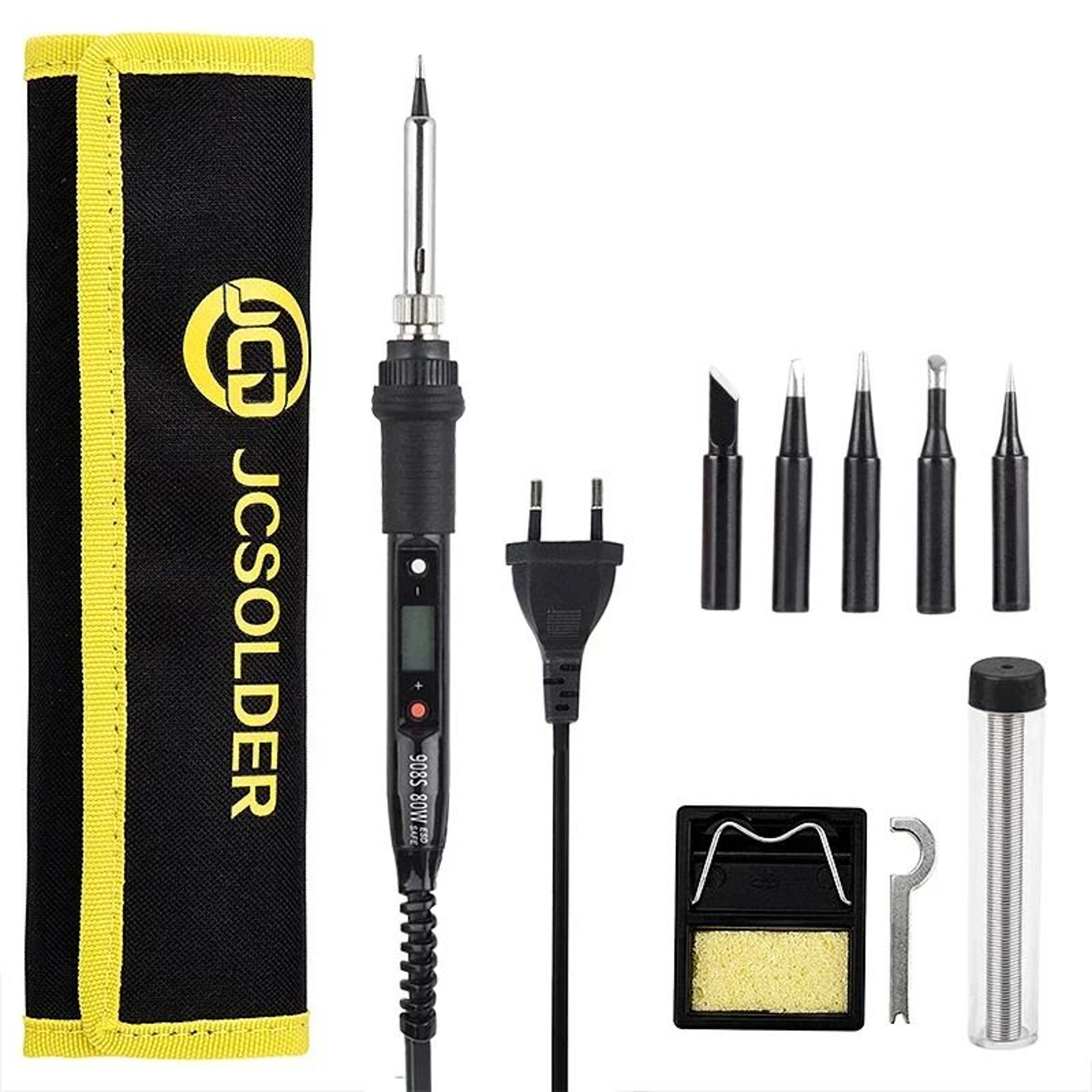 Digital Adjustable Temperature Soldering Iron With LCD Display 12