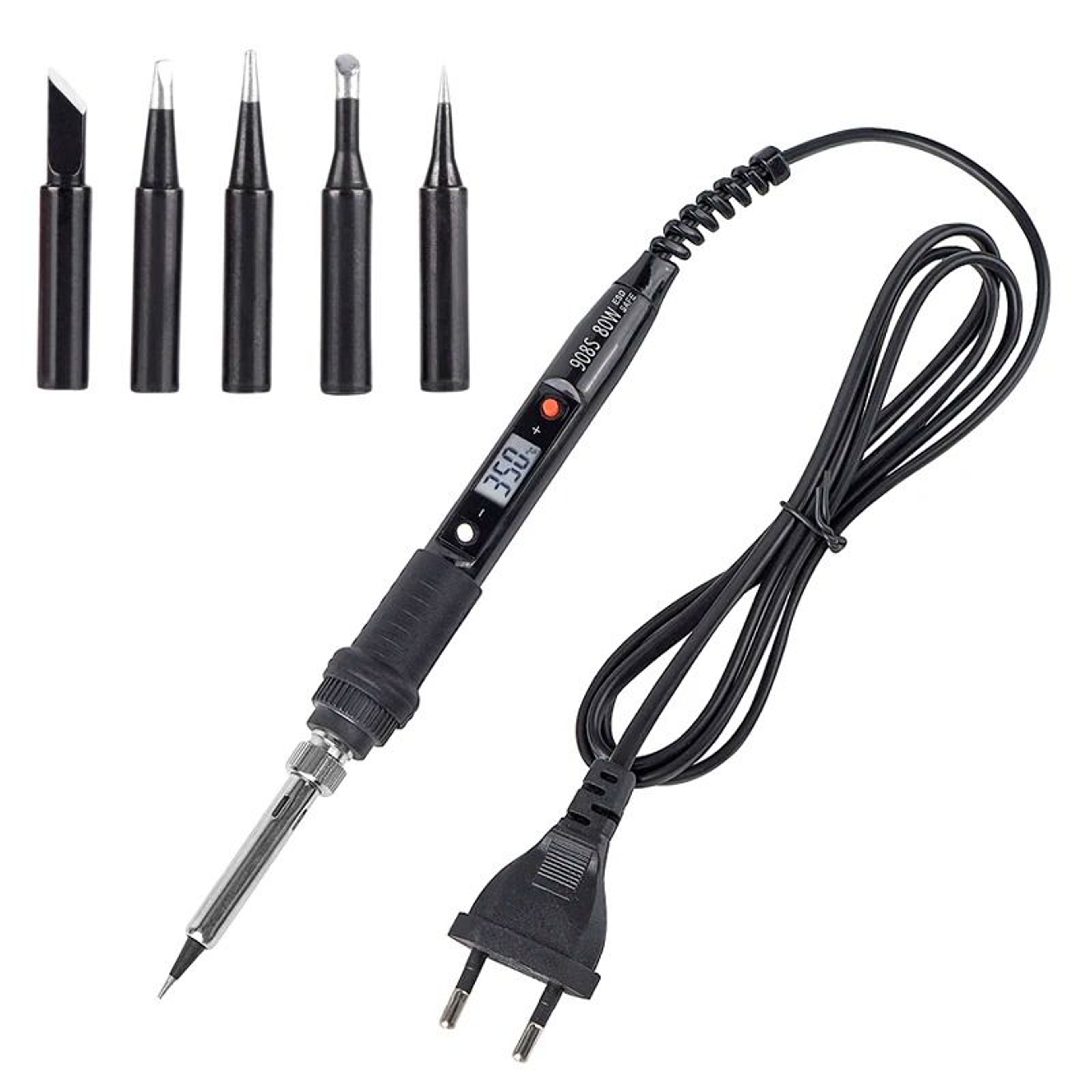 Digital Adjustable Temperature Soldering Iron With LCD Display 8