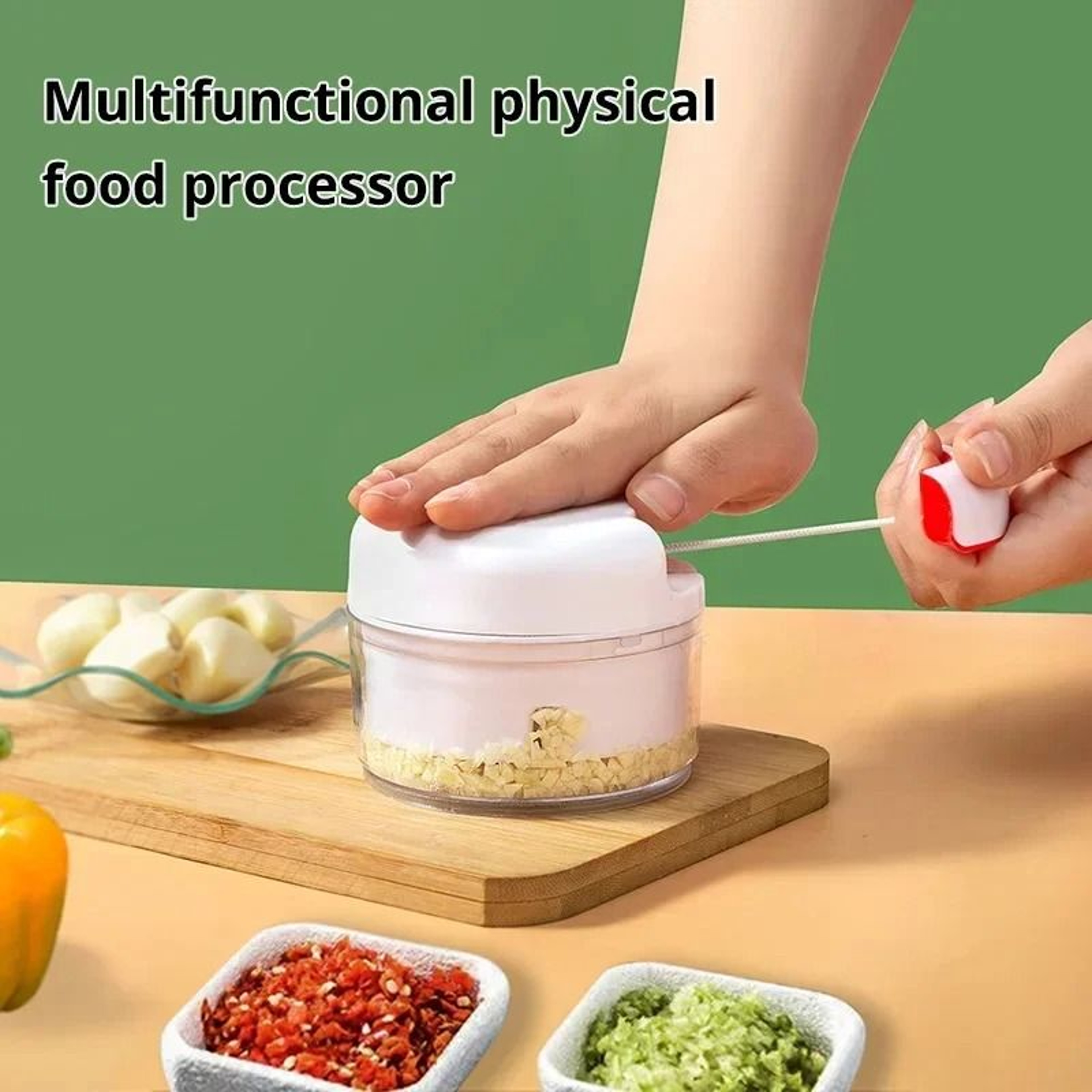 Hand Pulled Garlic Grinder And Food Chopper 0