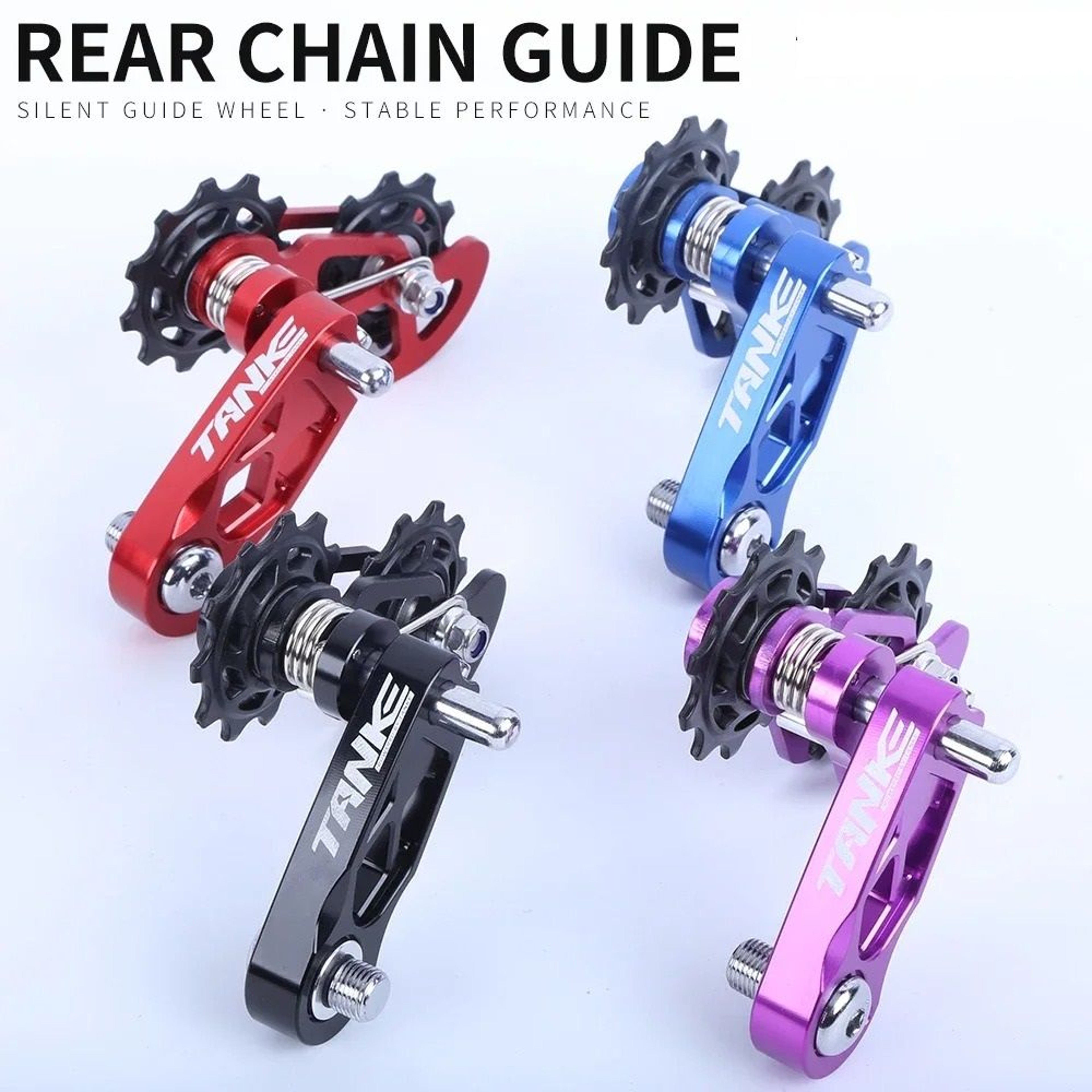 Single Speed Mountain Bike Chain Tensioner With CNC Pulley 1