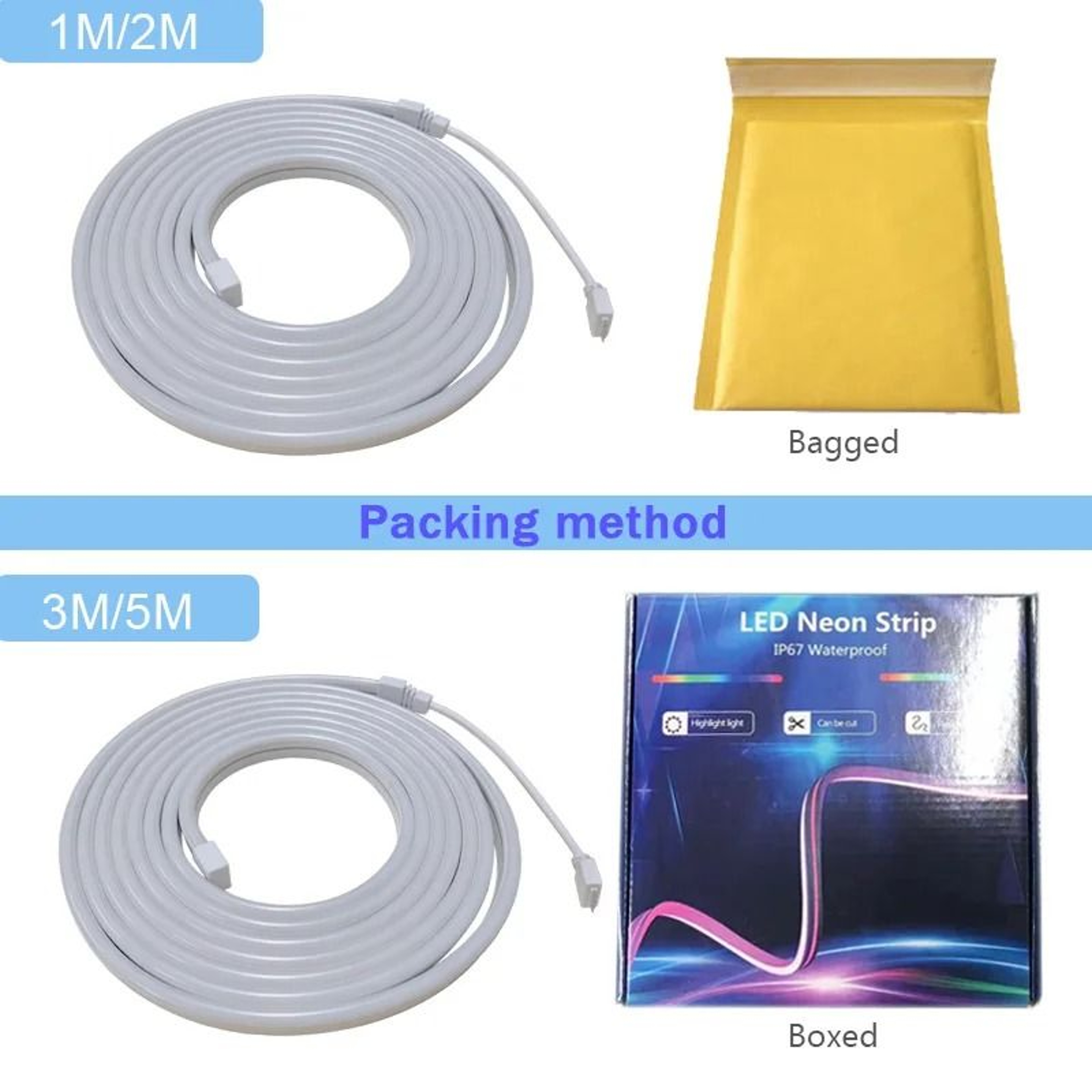 Smart RGB LED Neon Light Strip With App And Bluetooth Control 2