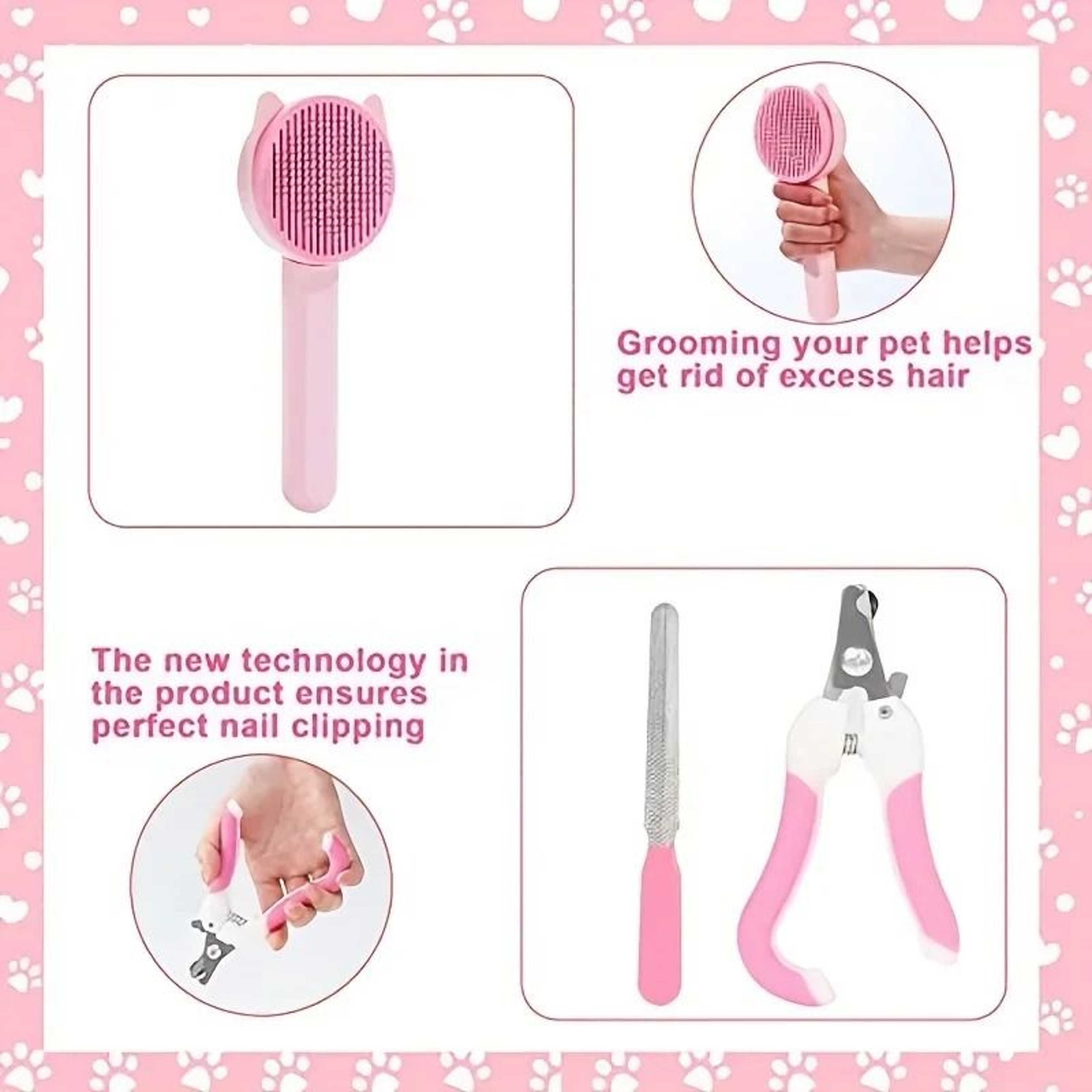 Complete Grooming Kit For Cats And Small Dogs 1