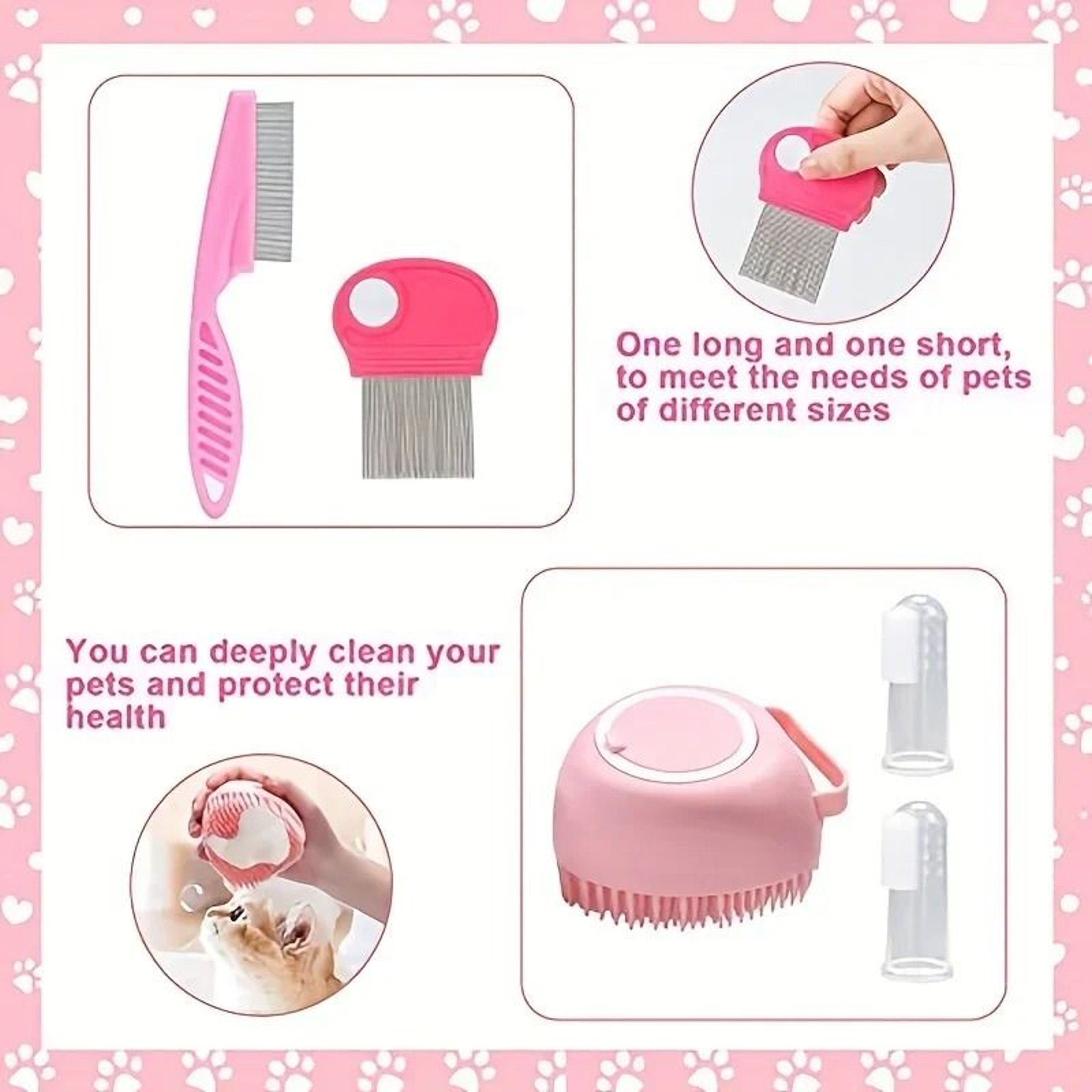 Complete Grooming Kit For Cats And Small Dogs 5
