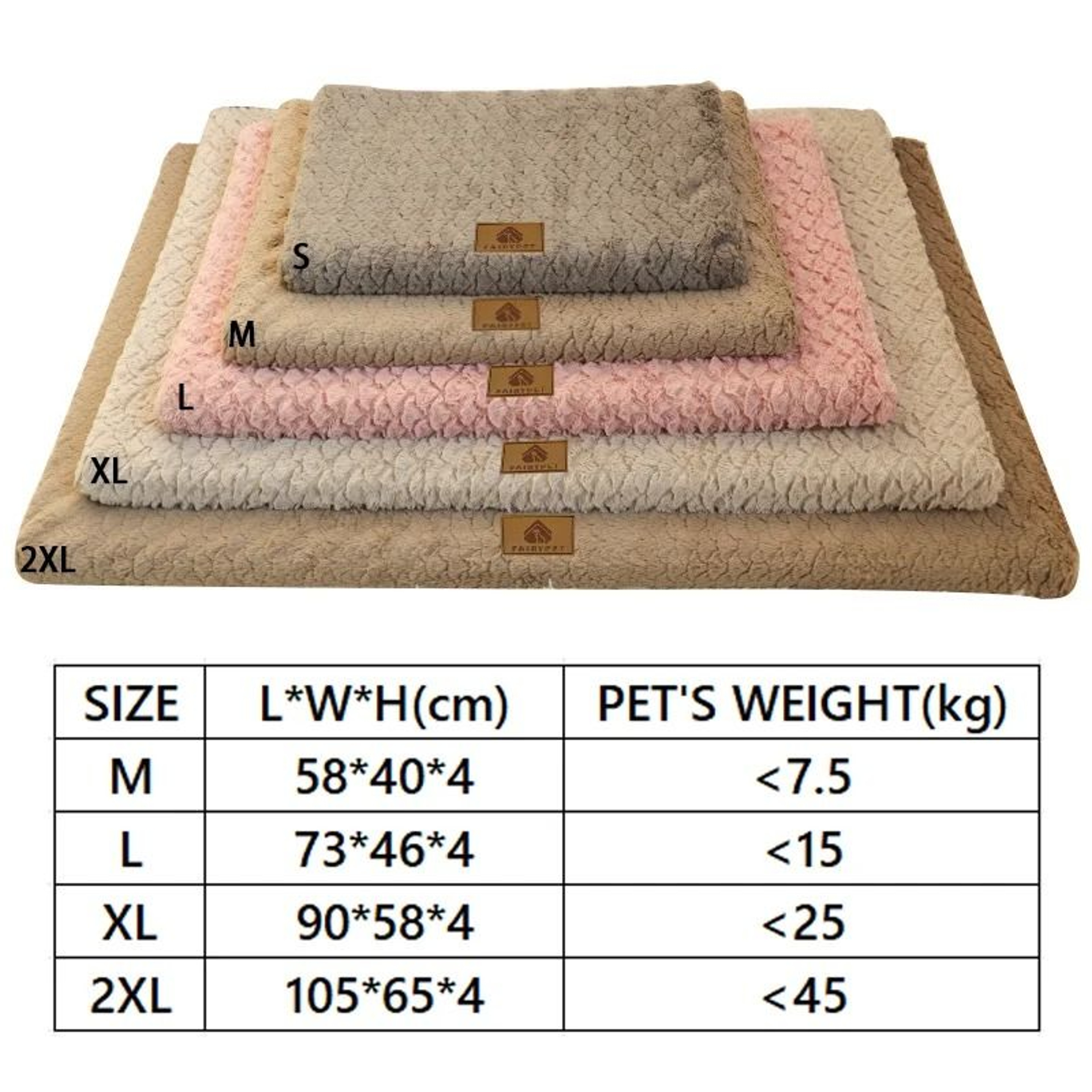 Plush Foam Pet Bed With Washable Cover 4