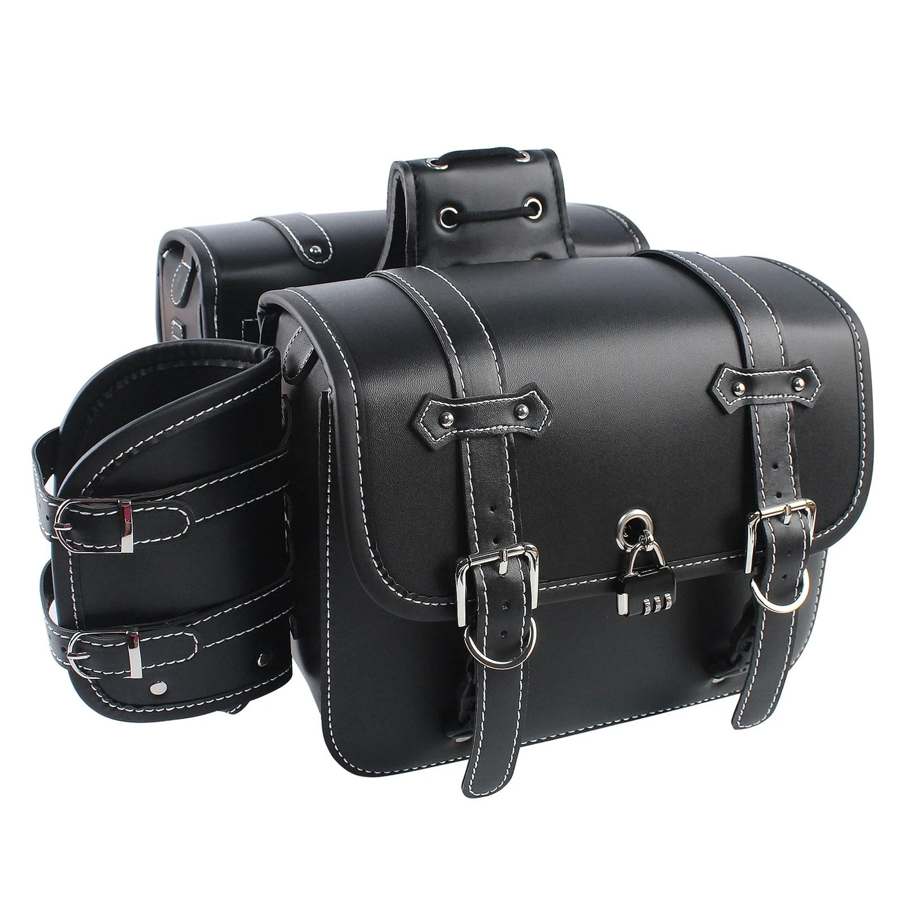 Large Capacity Universal Motorcycle SaddleBag Set 7