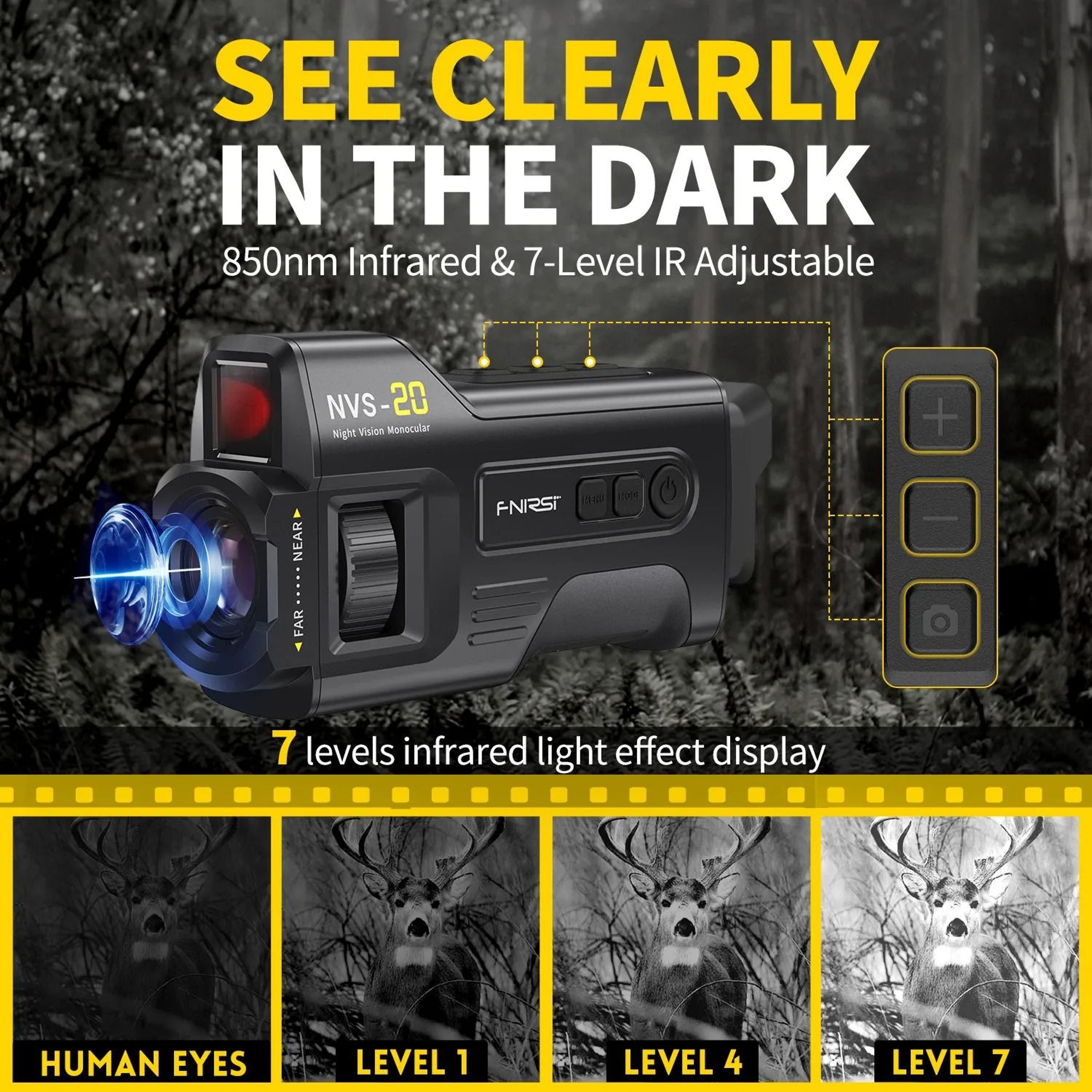 4K Infrared Night Vision Device NVS 20 And NVS 40 3