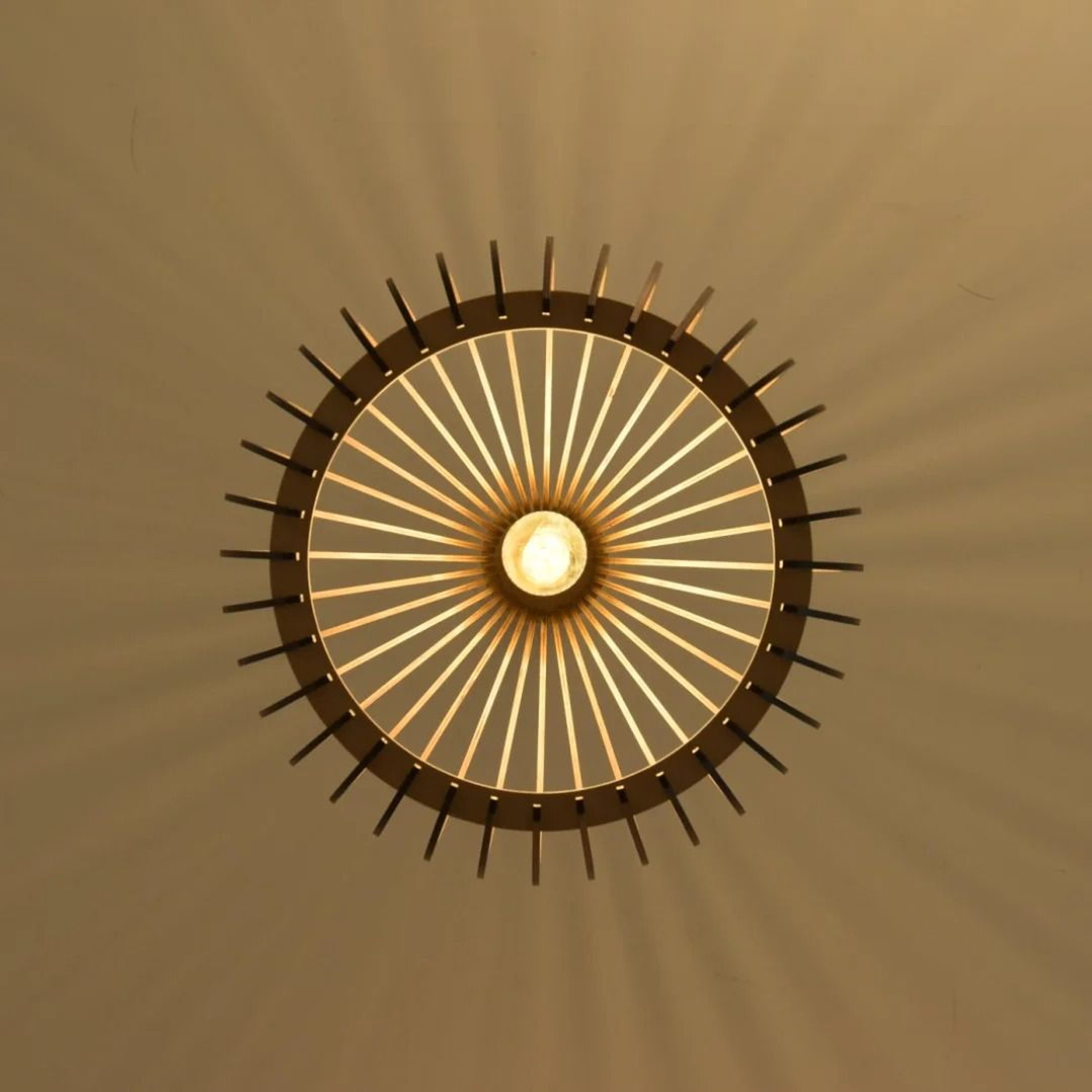Handmade Rattan Bamboo Ceiling Lamp 3
