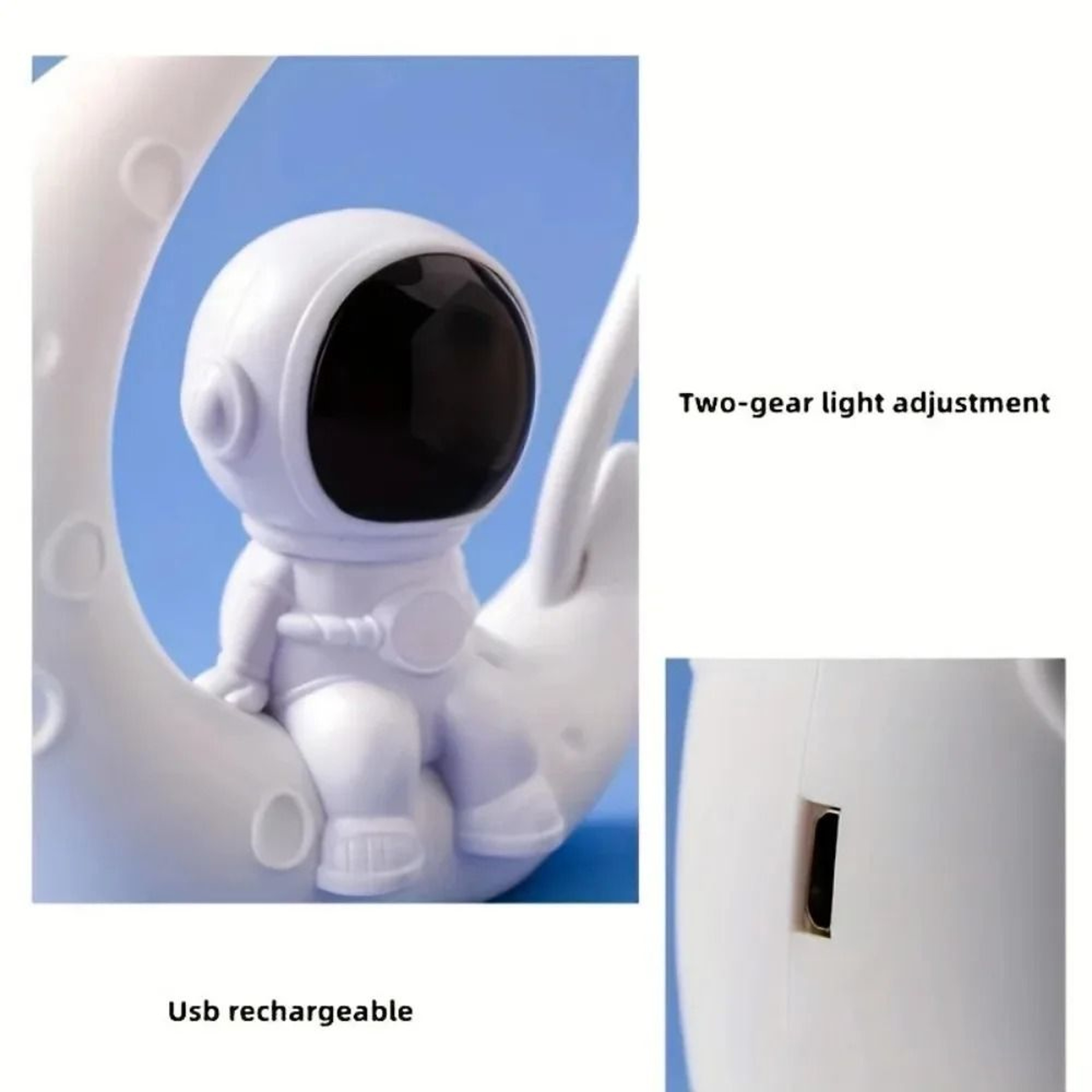 Astronaut Moon LED Night Light For Bedroom And Home Decor 3