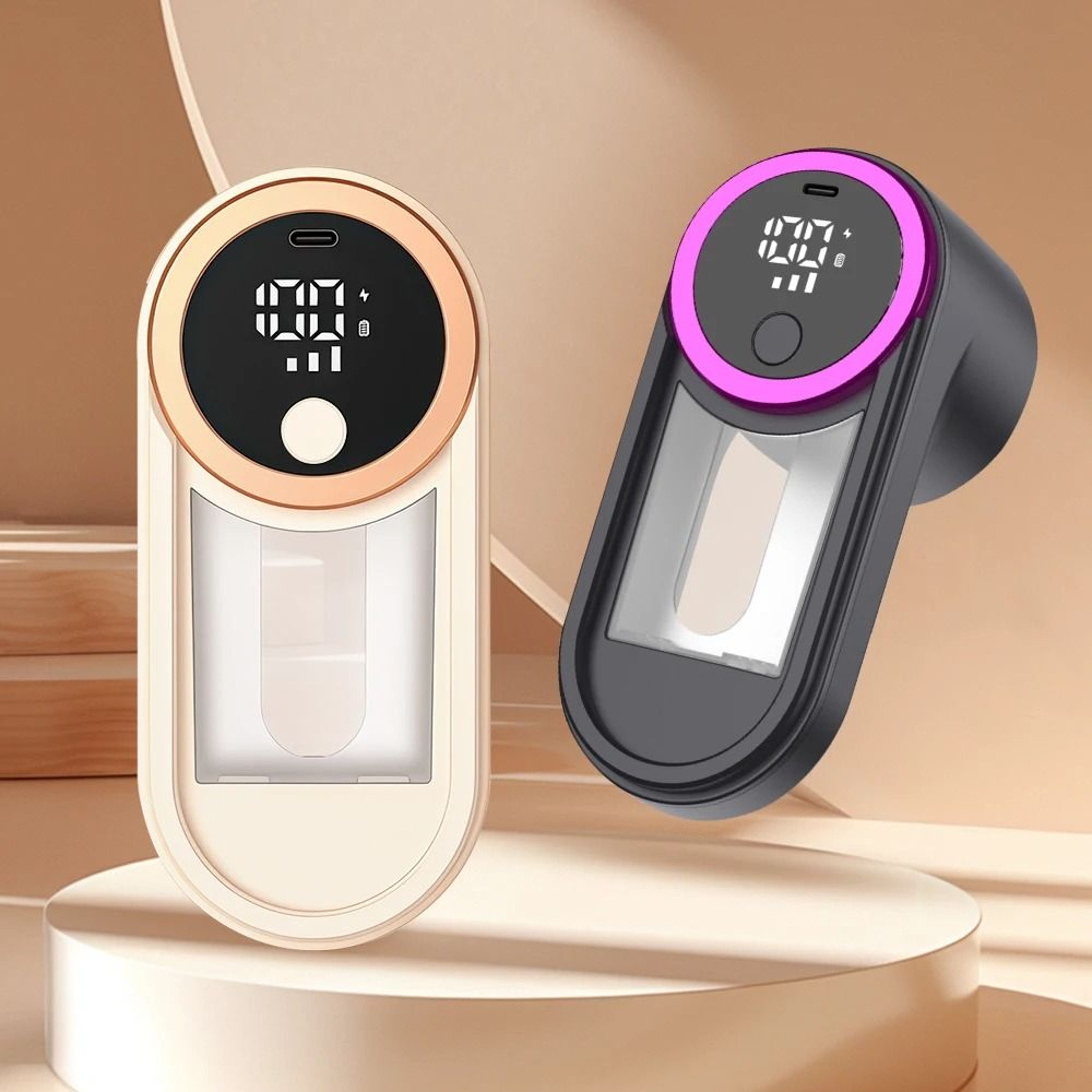 Rechargeable Fabric Lint Remover With LED Display And Adjustable Speeds 0