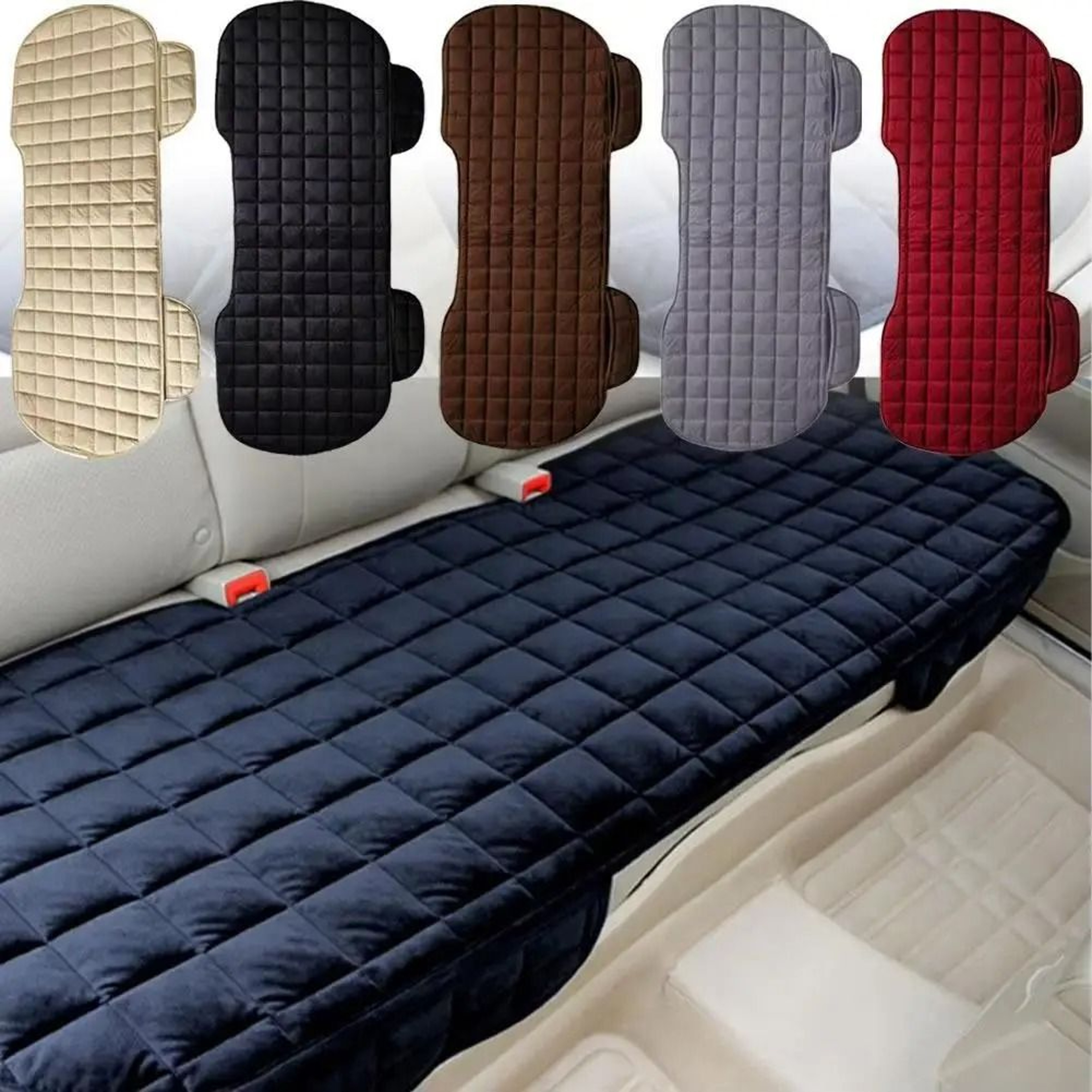 Universal Flocking Cloth Car Seat Cushion For Front And Rear Seats 0