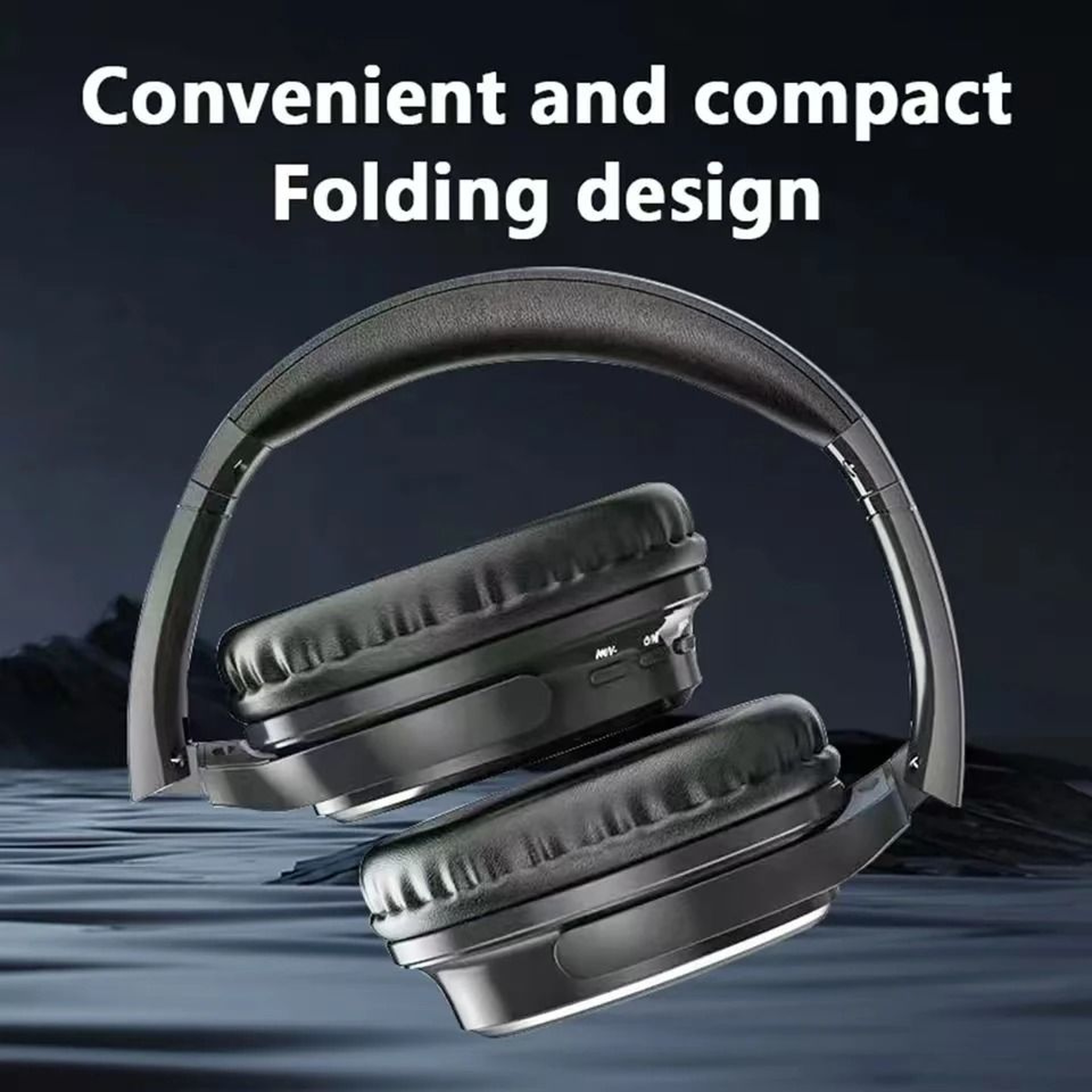 Metal Design Wireless Bluetooth Headphones HiFi Stereo Headset 1