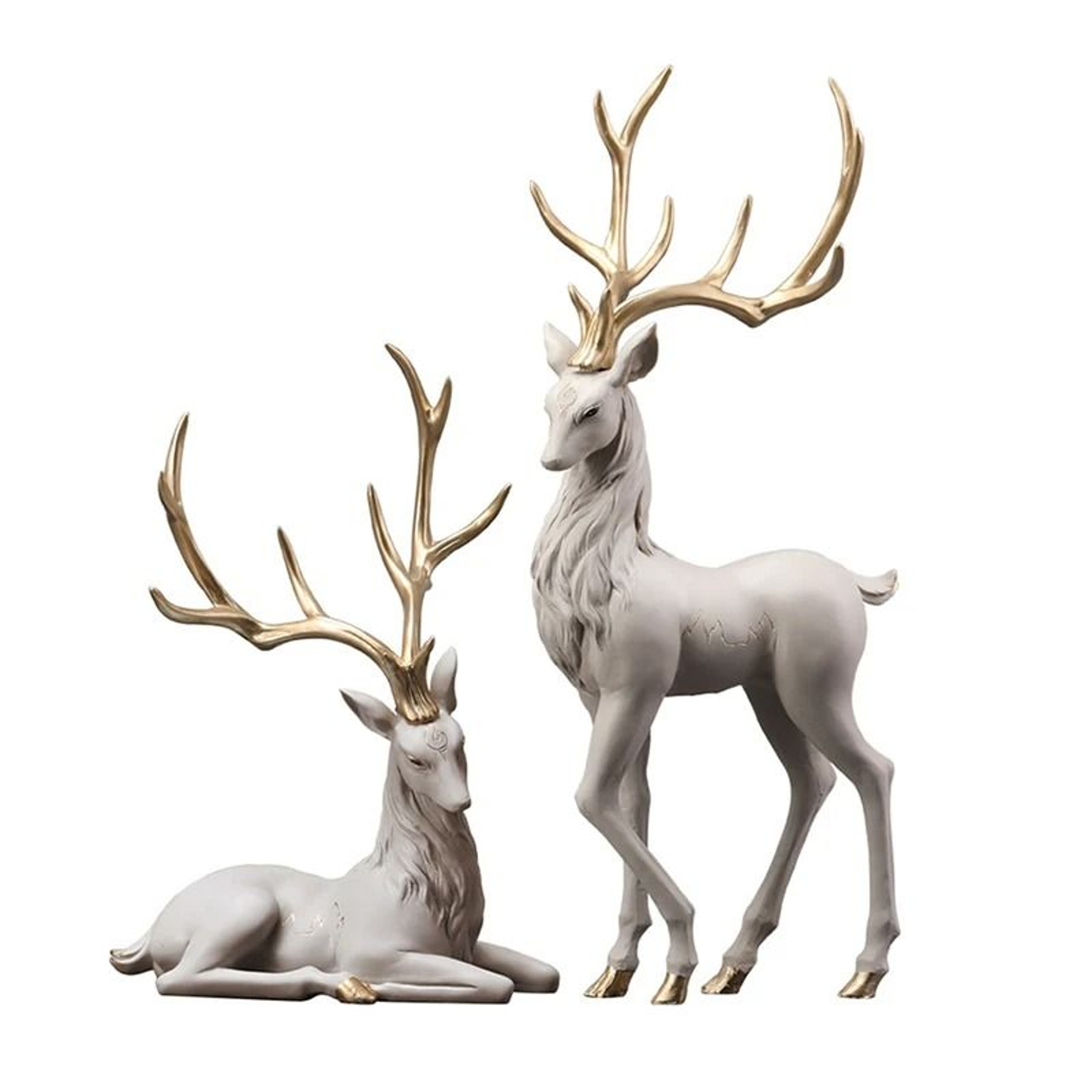 Luxury Resin Deer Statue For Modern Home Decoration 3