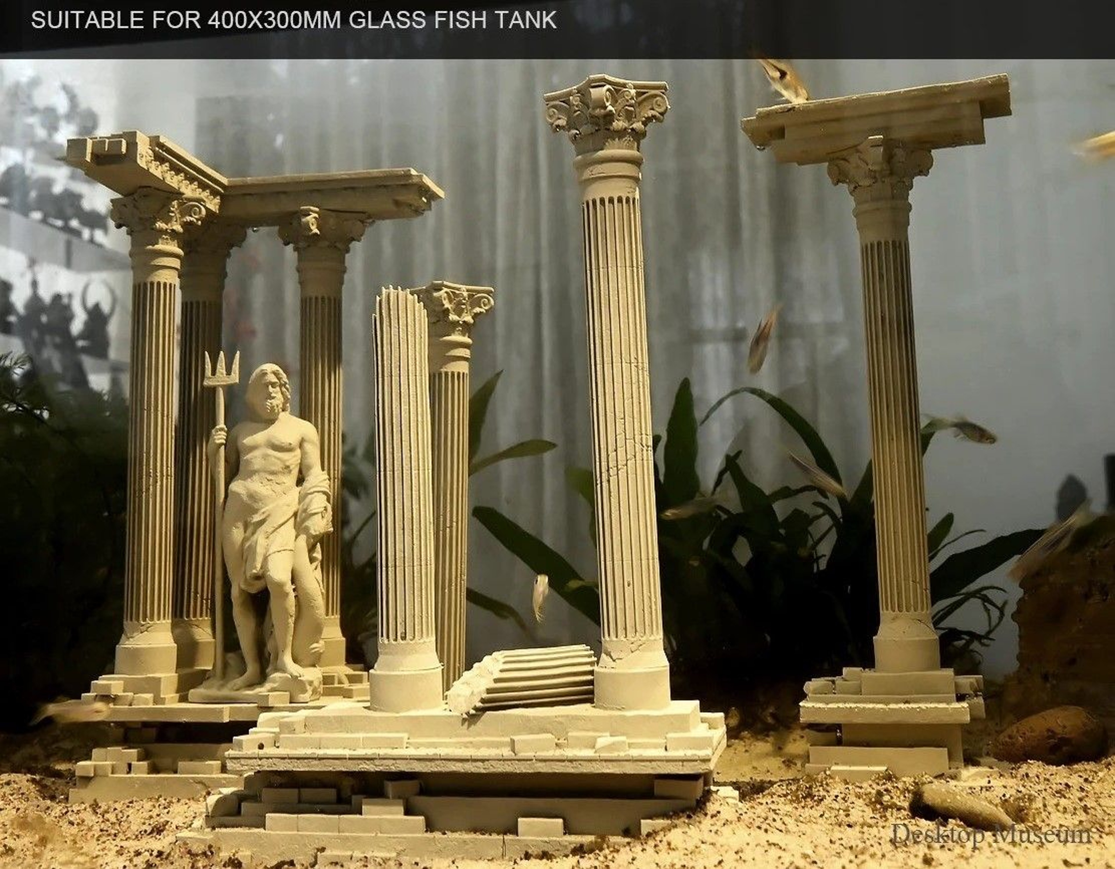 Roman Column Aquarium Ornament For Fish Tank Decoration 6
