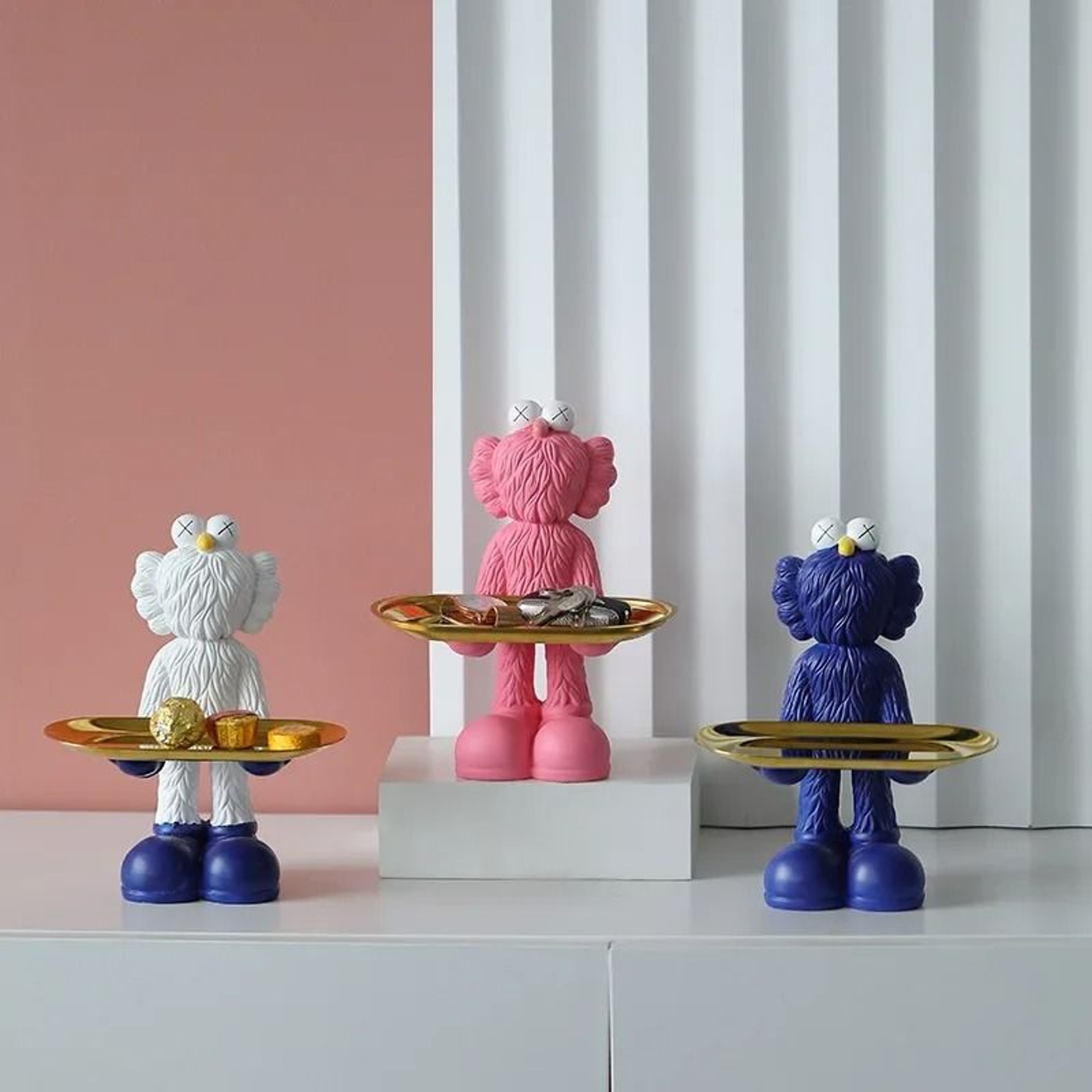 Decorative Bear Figurine Key Storage Tray For Home Entry And Living Room 2