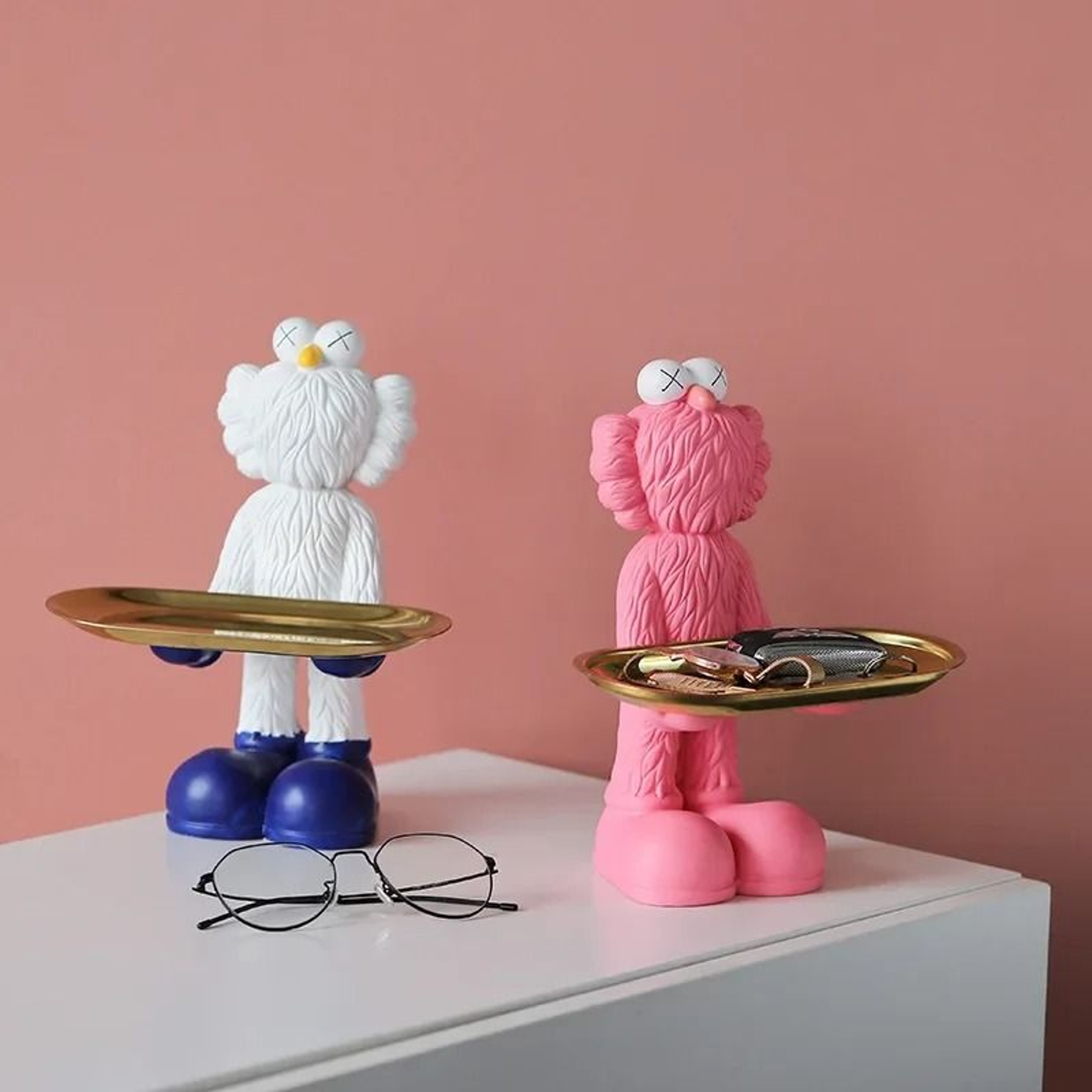 Decorative Bear Figurine Key Storage Tray For Home Entry And Living Room 3