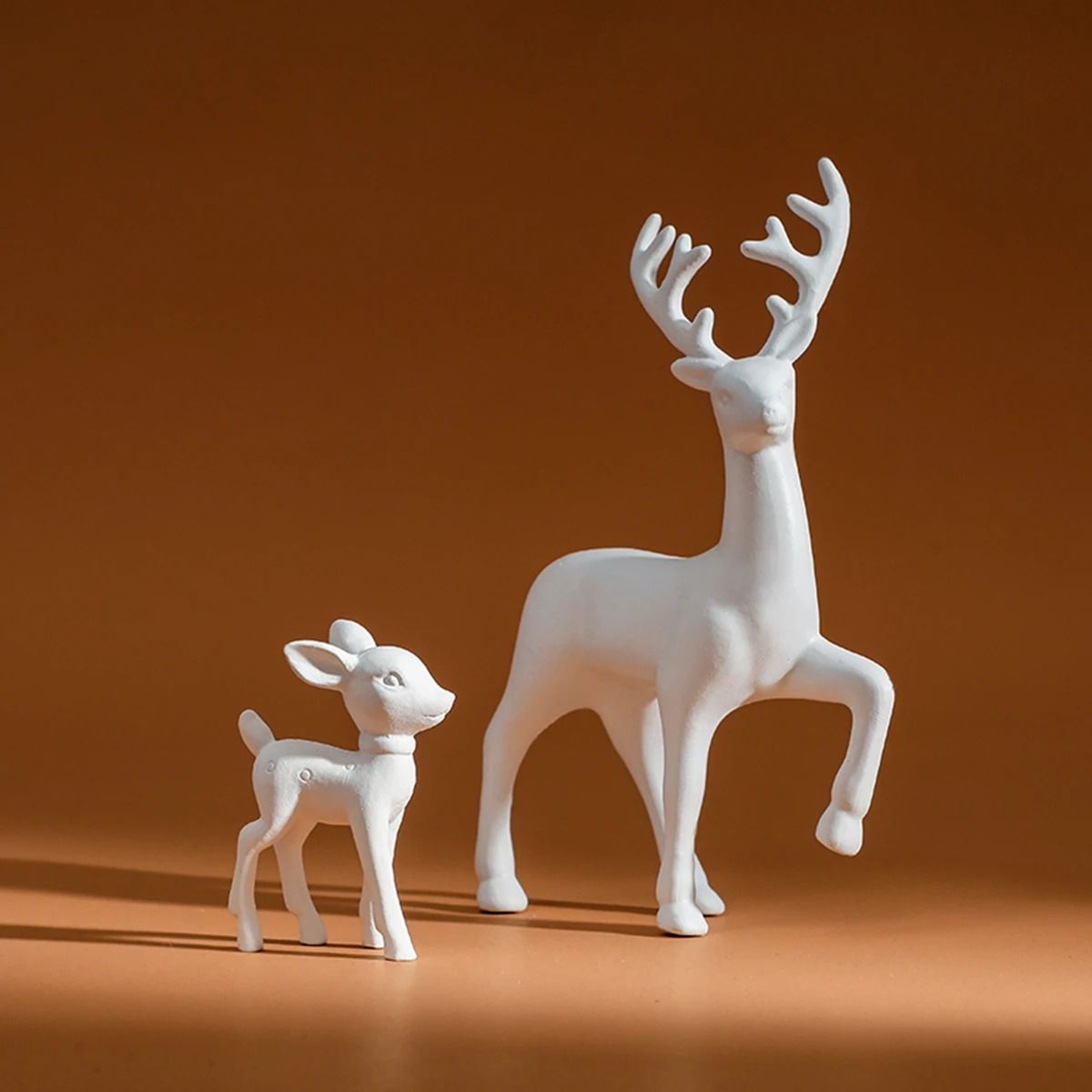 Mother Deer Minimalist Kids Room Figurines Home Decoration 3