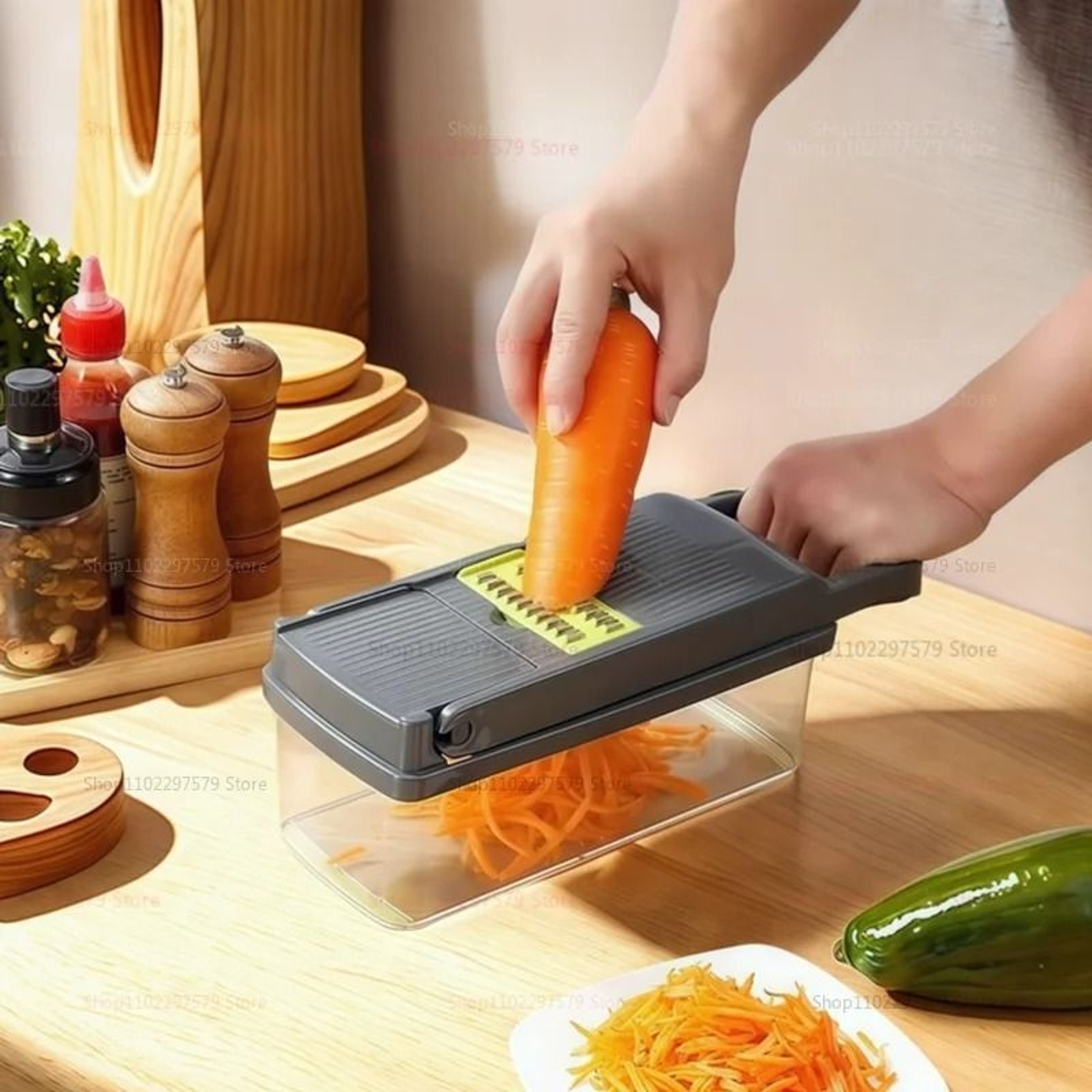 14or16 Piece Vegetable Slicer Food Chopper Cutter Grater Kitchen Tool Set 5