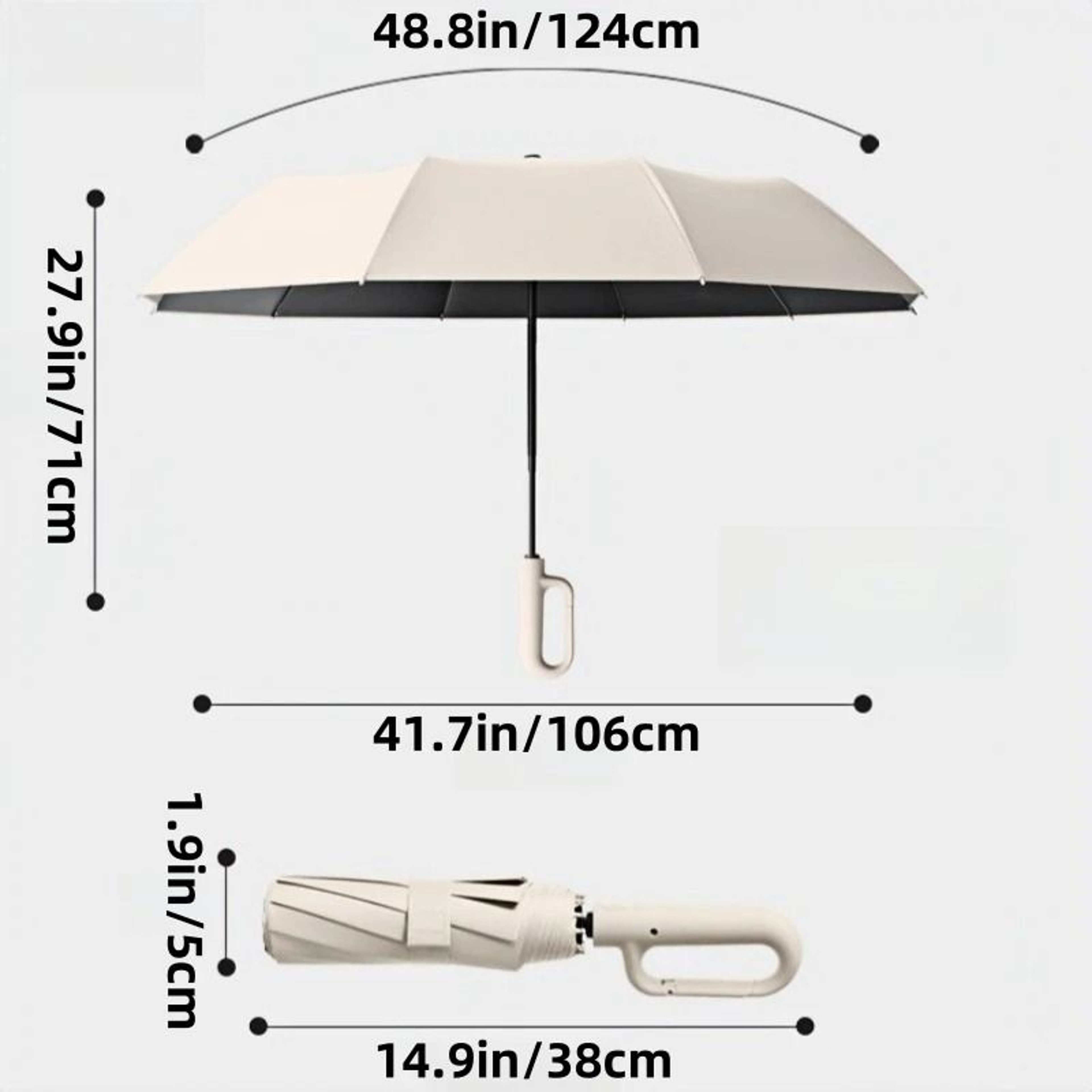 Windproof Reinforced Automatic Folding Umbrella 1