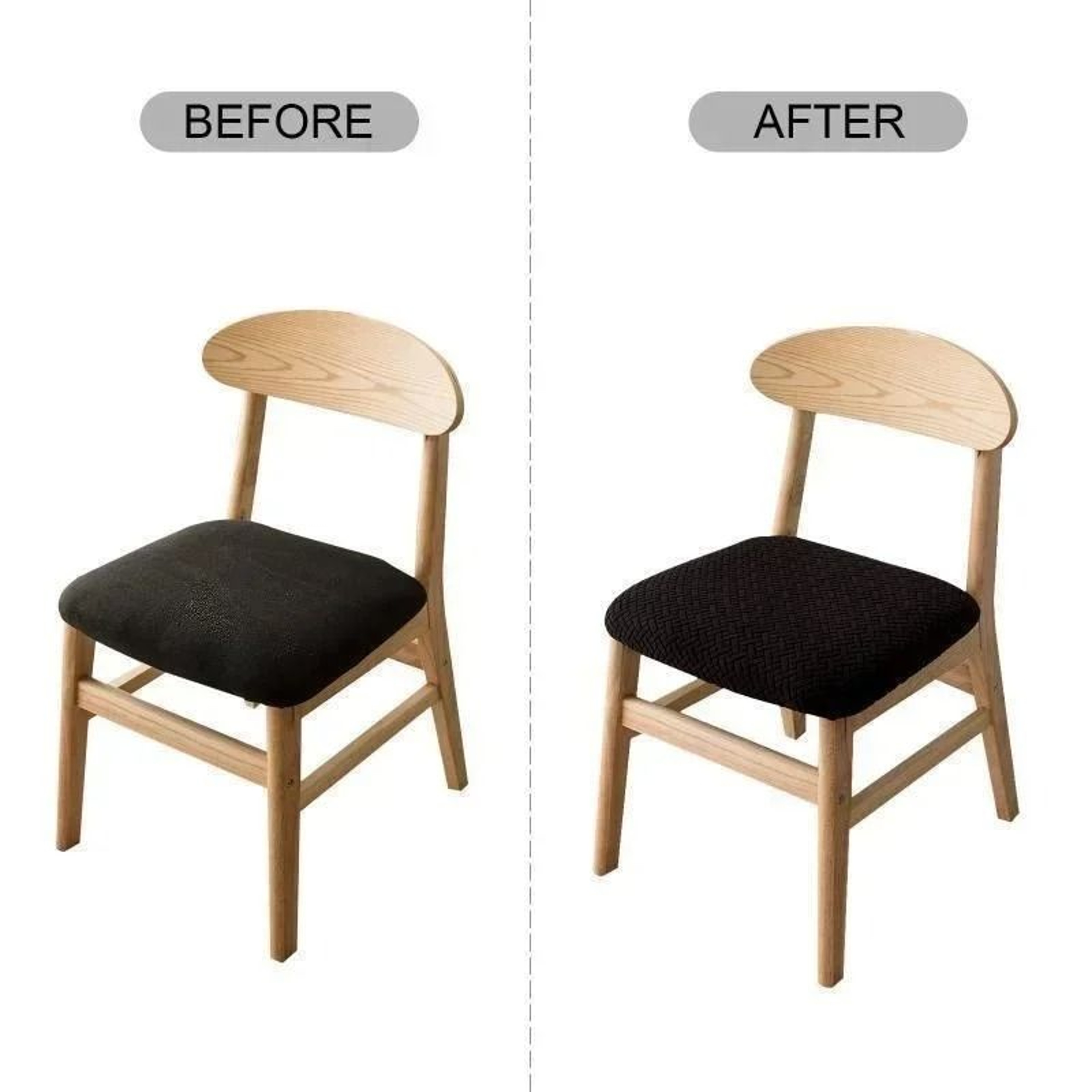 Stretchable Jacquard Dining Chair Seat Cover 1