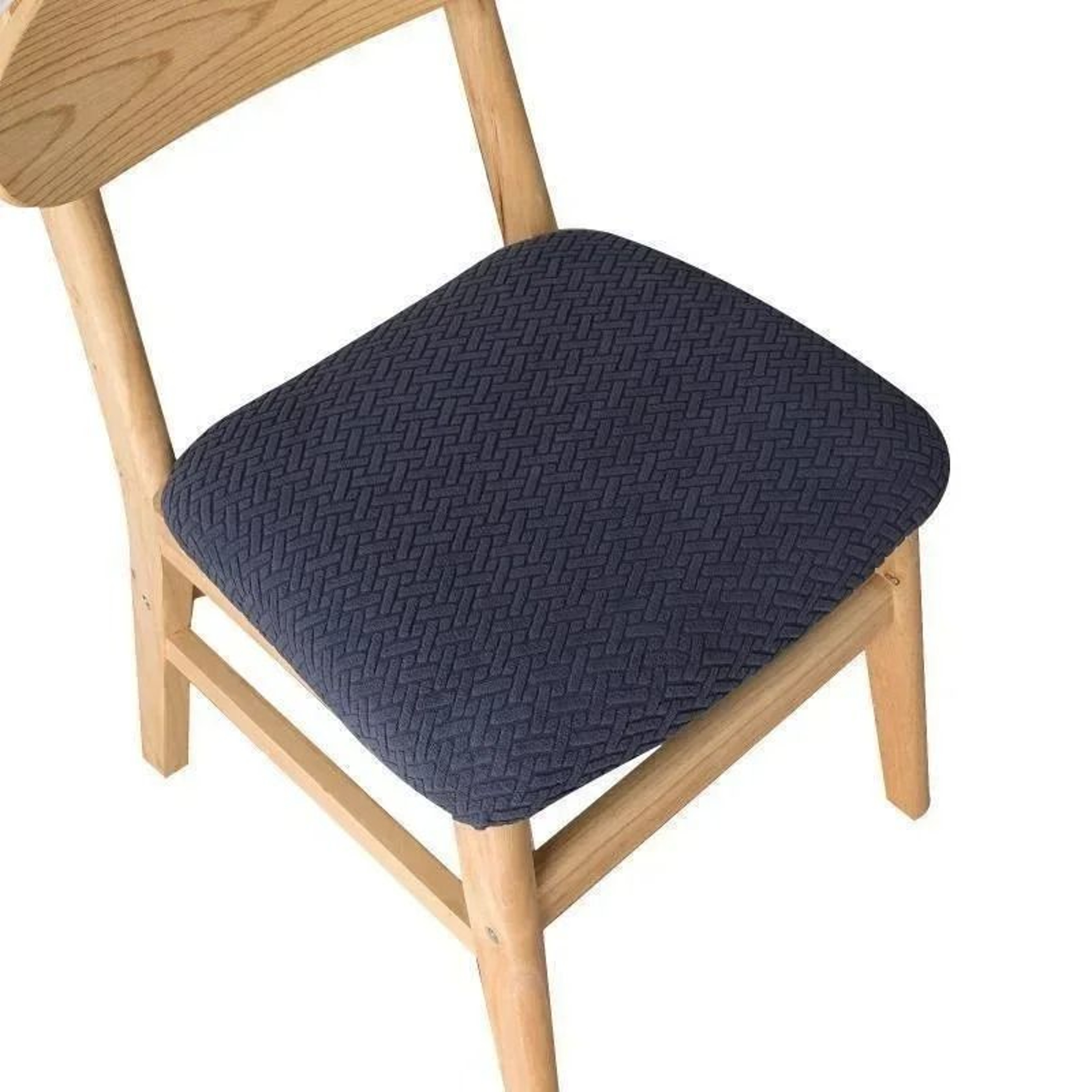 Stretchable Jacquard Dining Chair Seat Cover 8