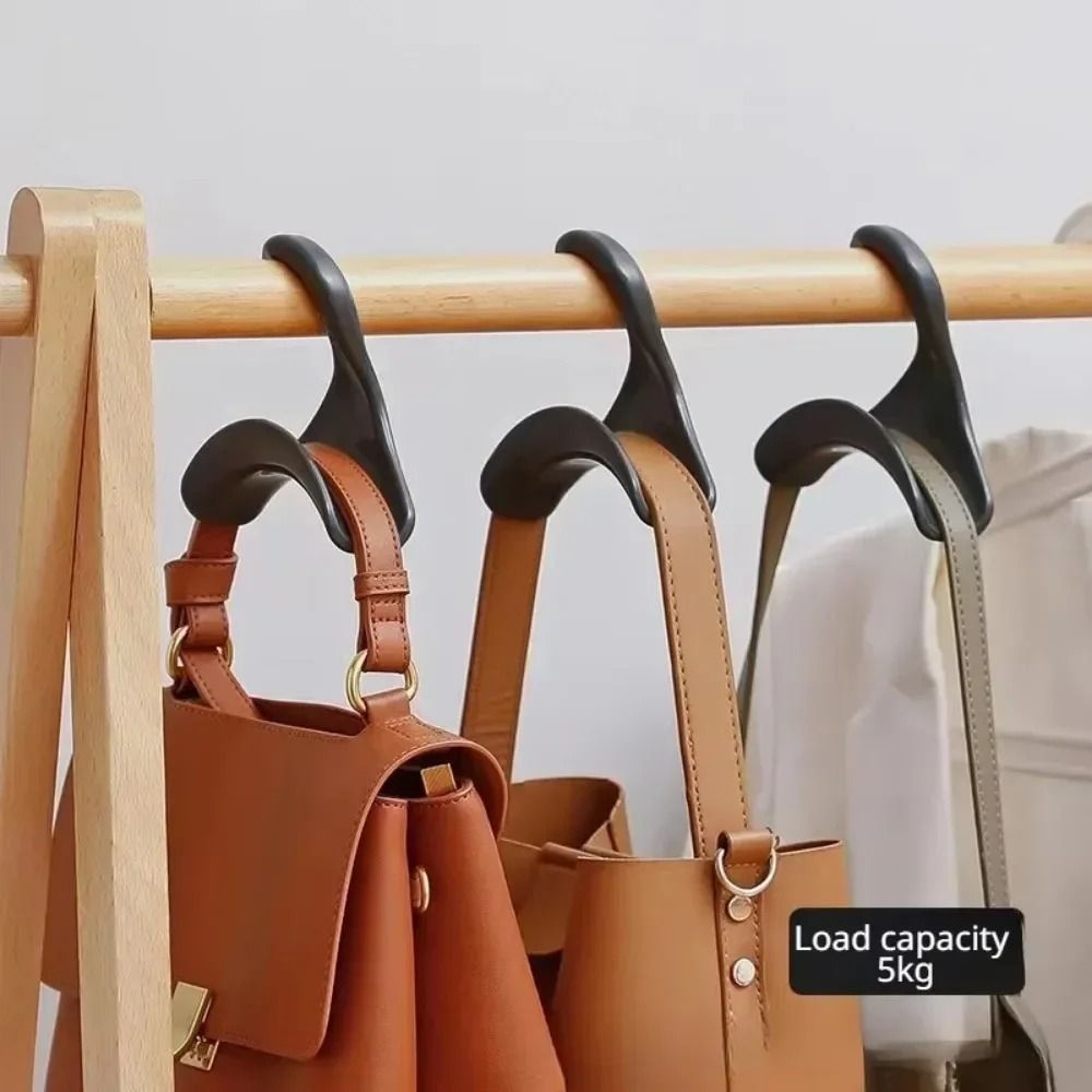 Multipurpose Wardrobe Organizer Hooks For Hats Scarves Handbags 3