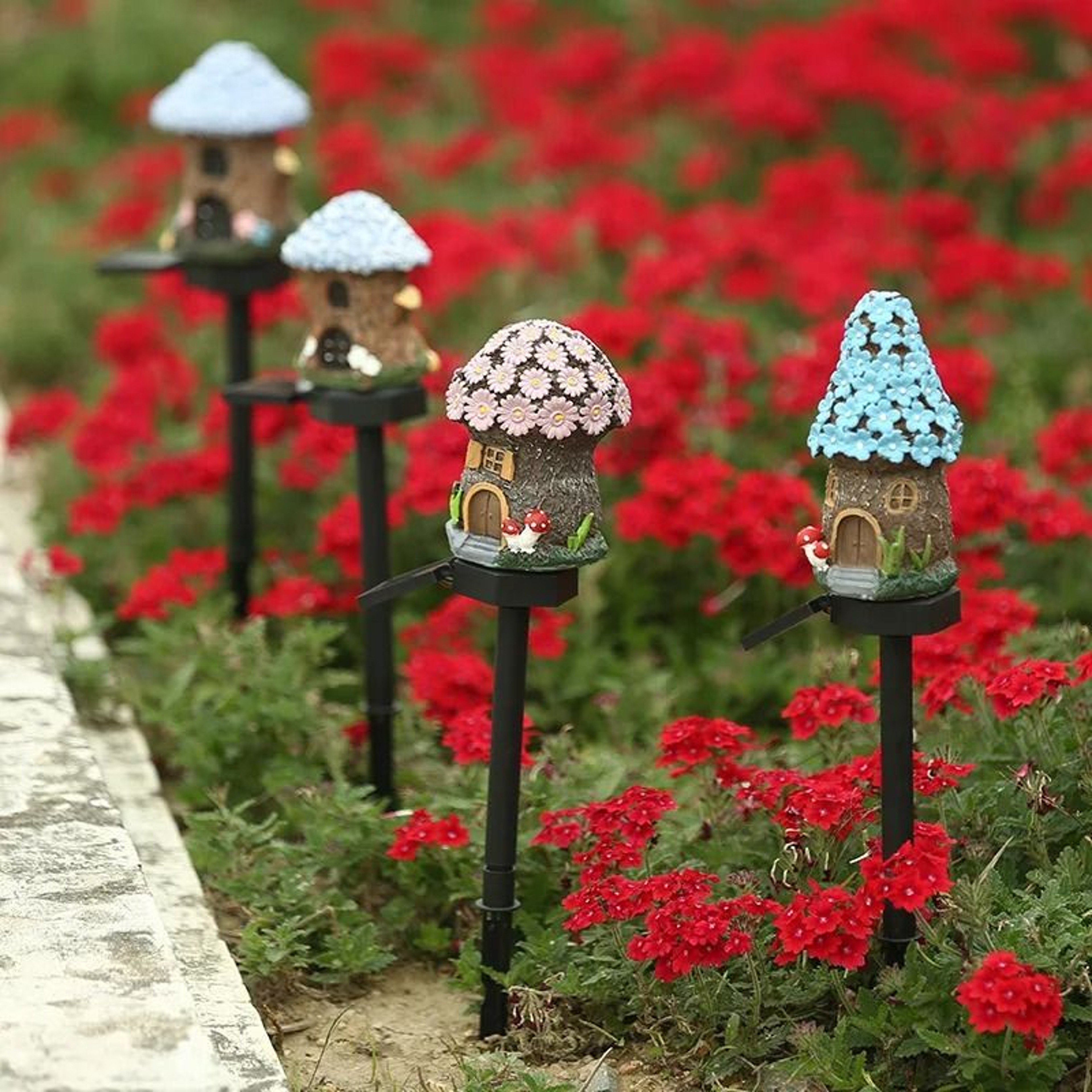 Solar Mushroom LED Garden Lights For Outdoor Decoration 5