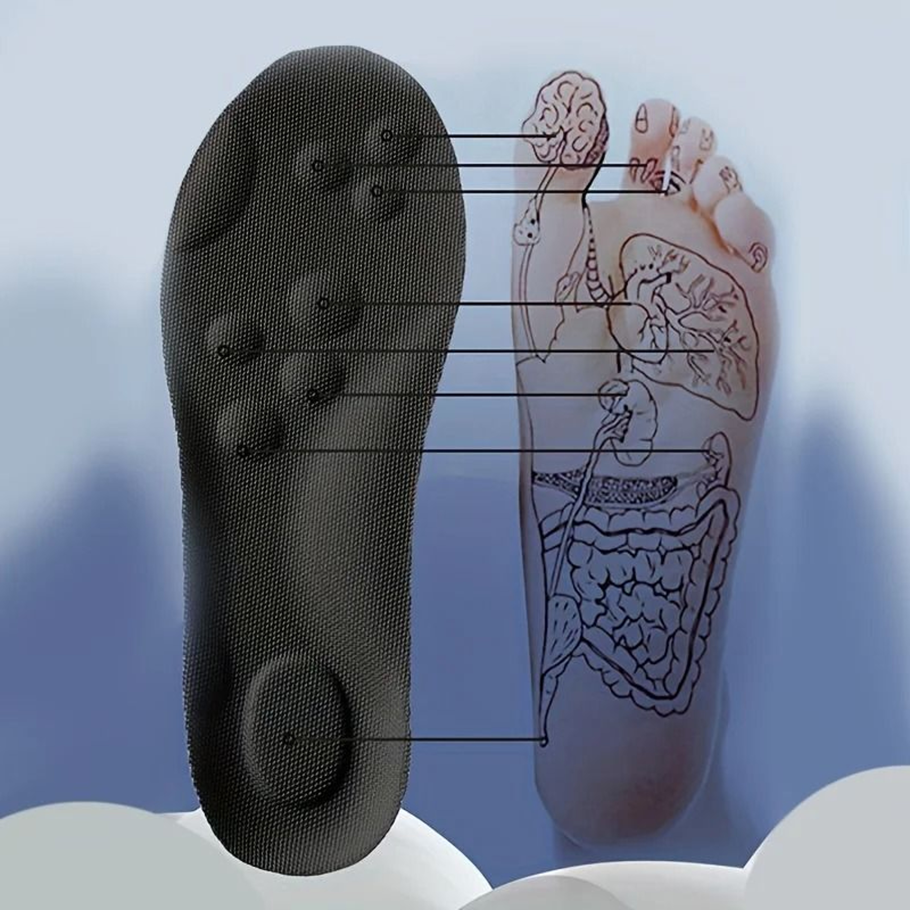 High Elasticity Latex Sport Insoles With Arch Support 2