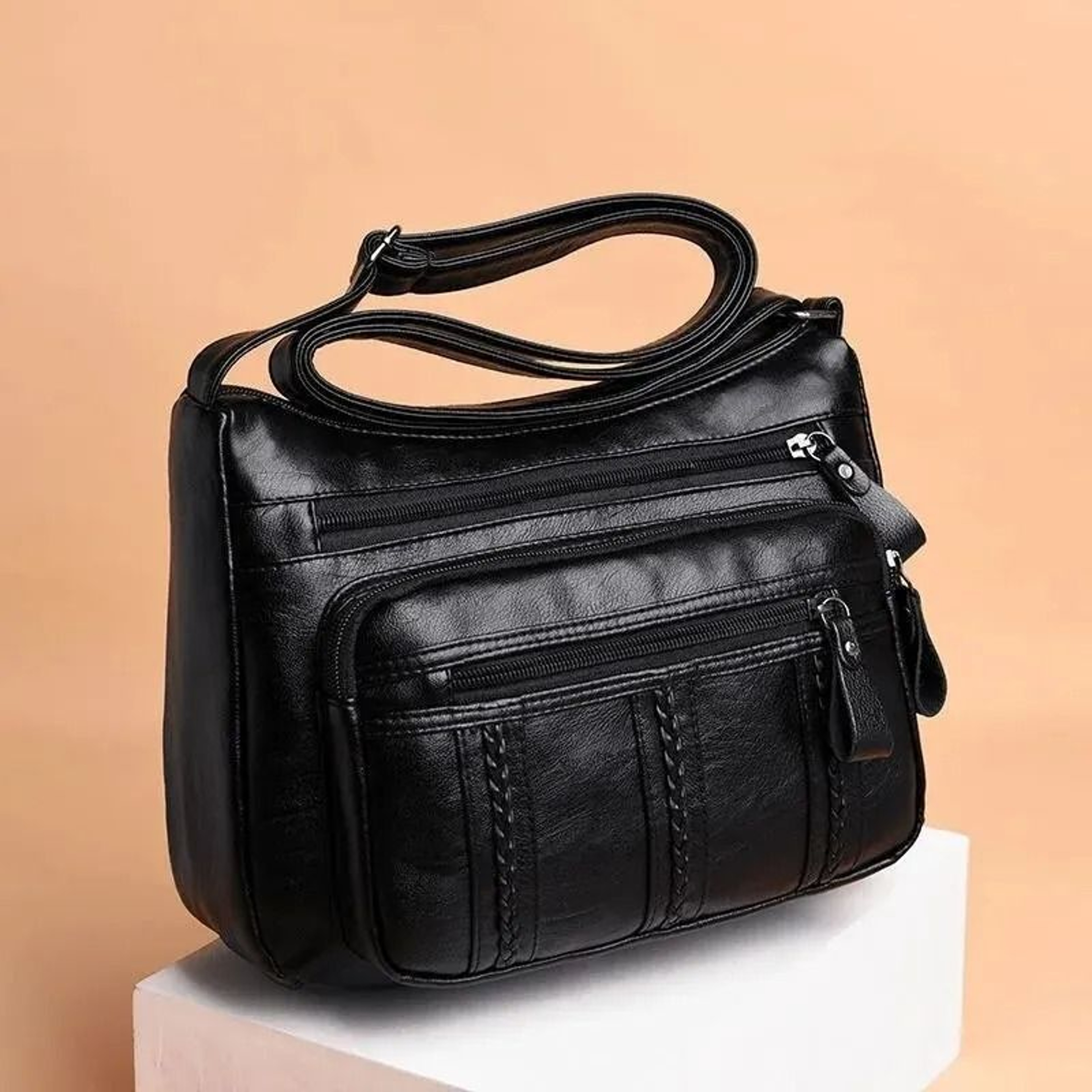 Large Capacity Crossbody Bag Lightweight Multi Layer Shoulder Bag For Women And Men 6