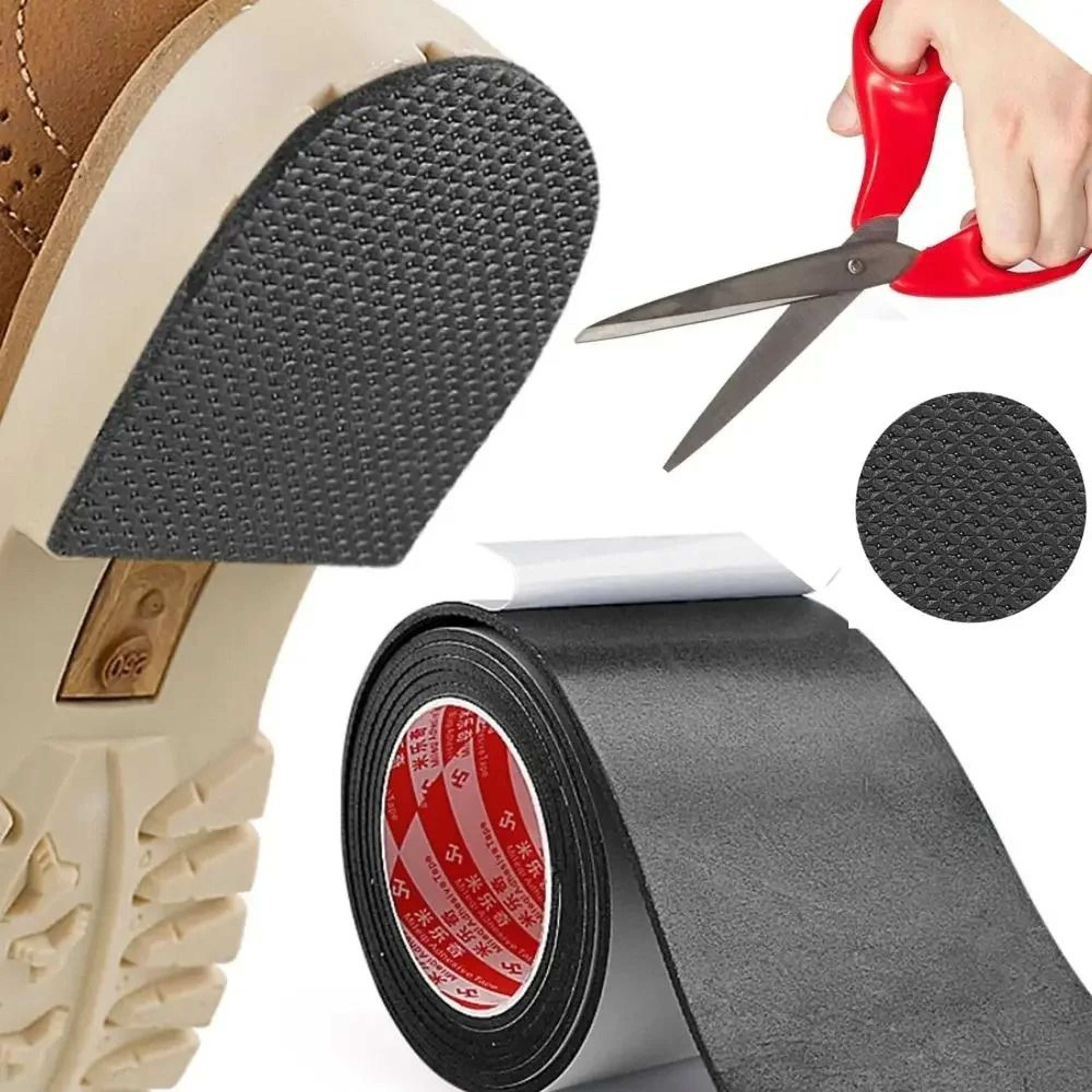 No Adhesive Anti Slip Sole Stickers Mute Cushion Insoles Repair Outsole Pads Shoe Accessories 0