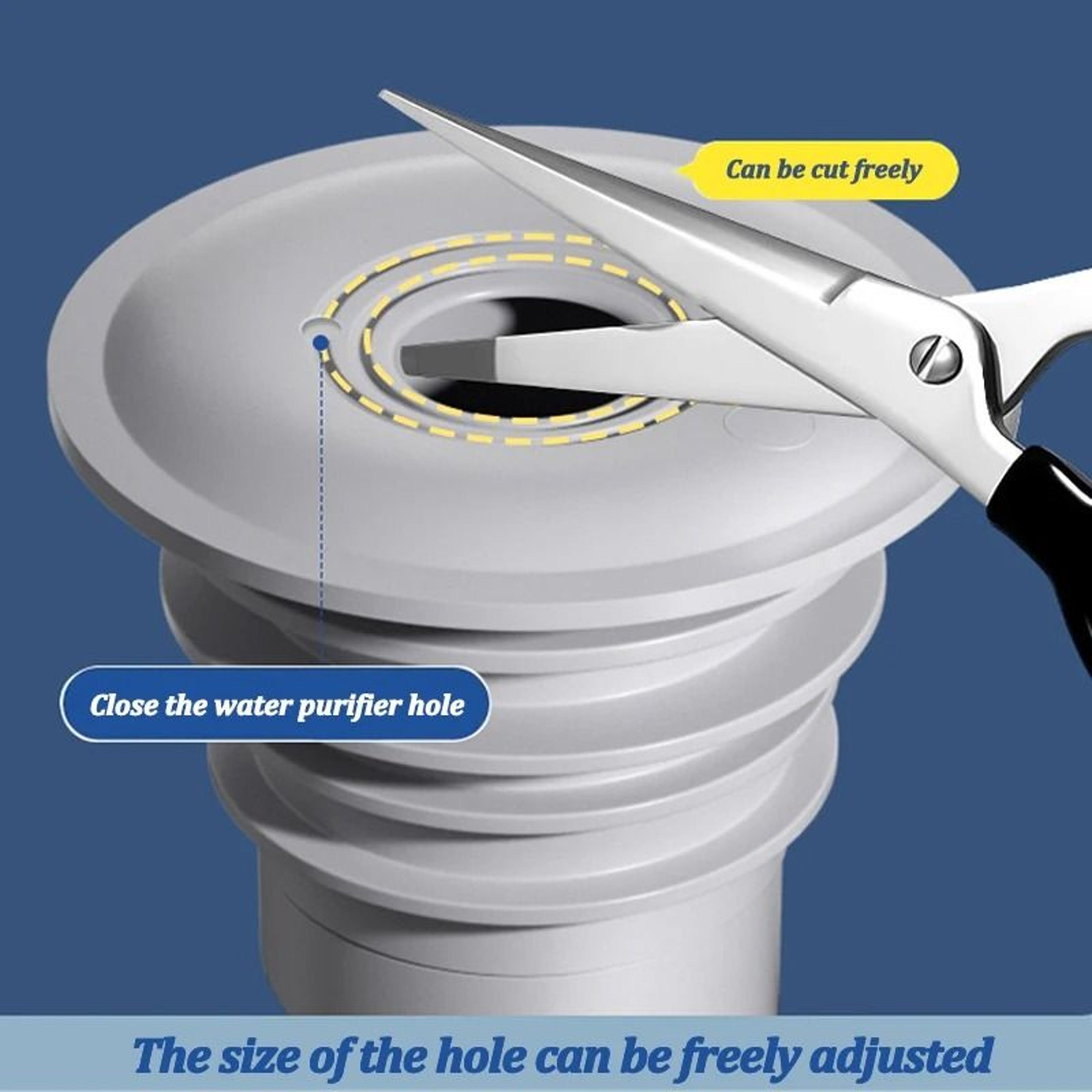 Silicone Bathroom Sewer Seal Ring Kitchen Sink Sewer Pipe Plug Washing Machine Anti Odor Leakage Fl 3