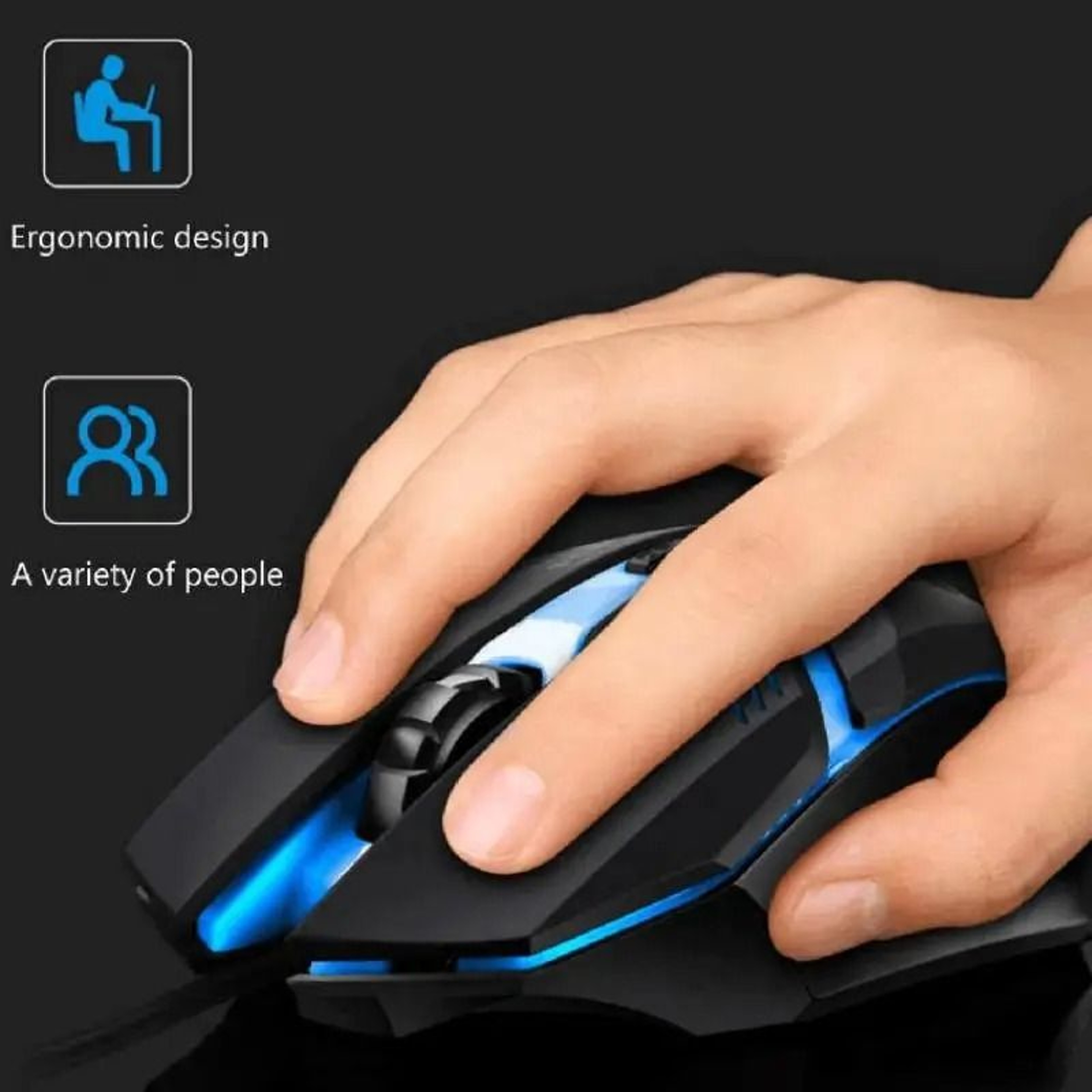 Ergonomic Design Gaming Mouse USB Backlit 2025 High Quality Desktop Laptop Accessory 3