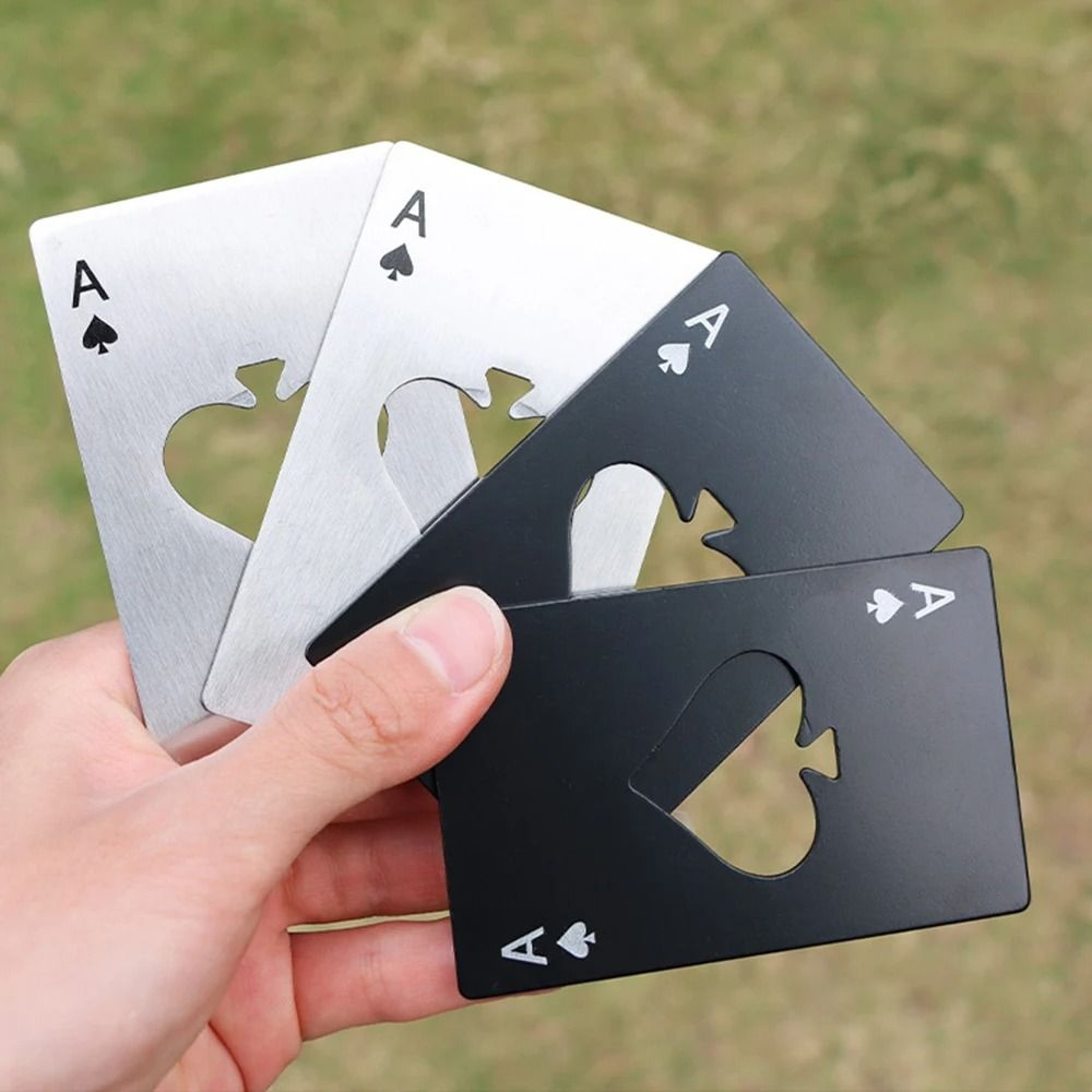 Stainless Steel Spades A Winemaker Bottle Opener Playing Cards Bottle Opener Credit Card Beer Bottl 1