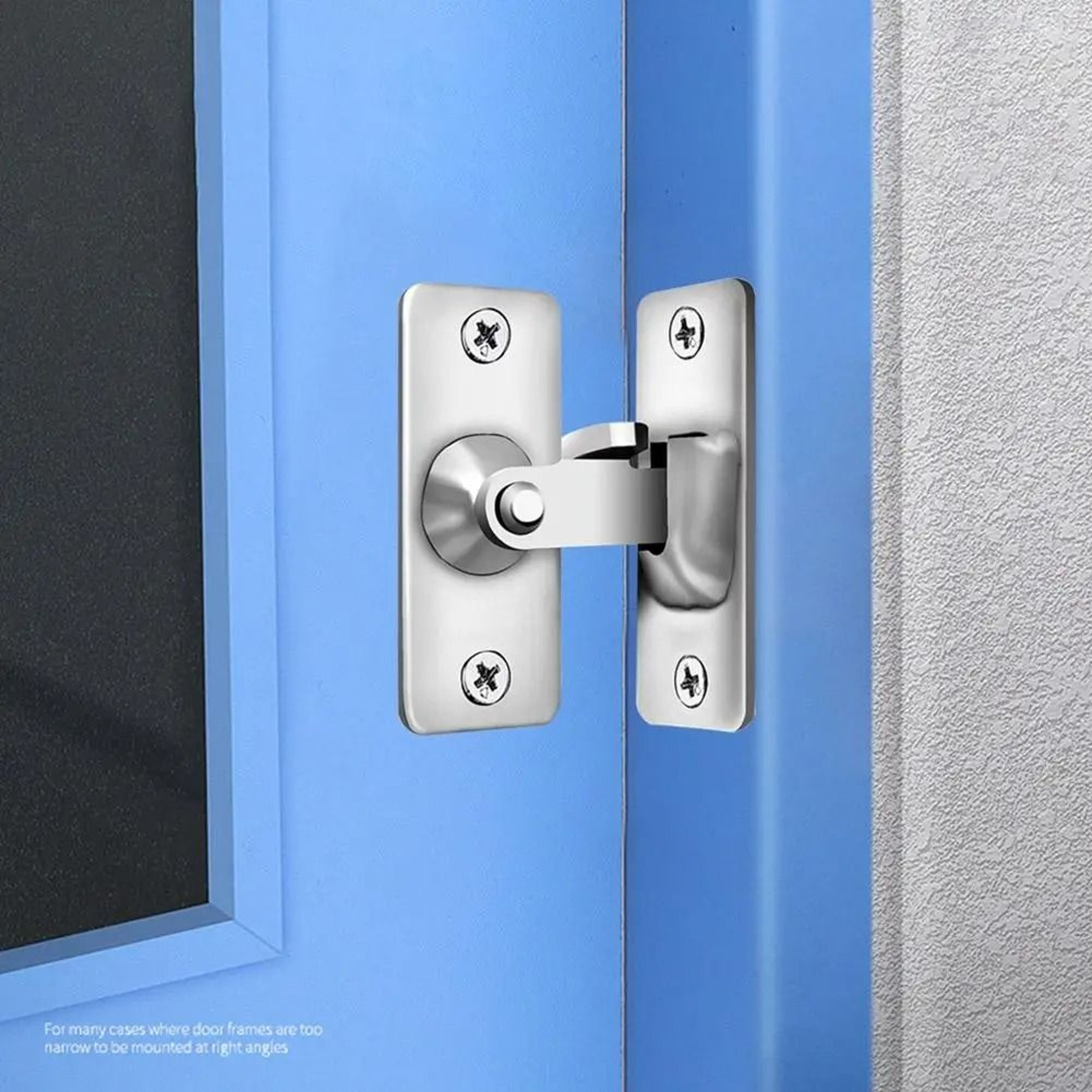Door Lock Guardian Latch Bolt 90 Degree Steel Toggle Latch For Sliding Door Wine Cabinet Closet 2