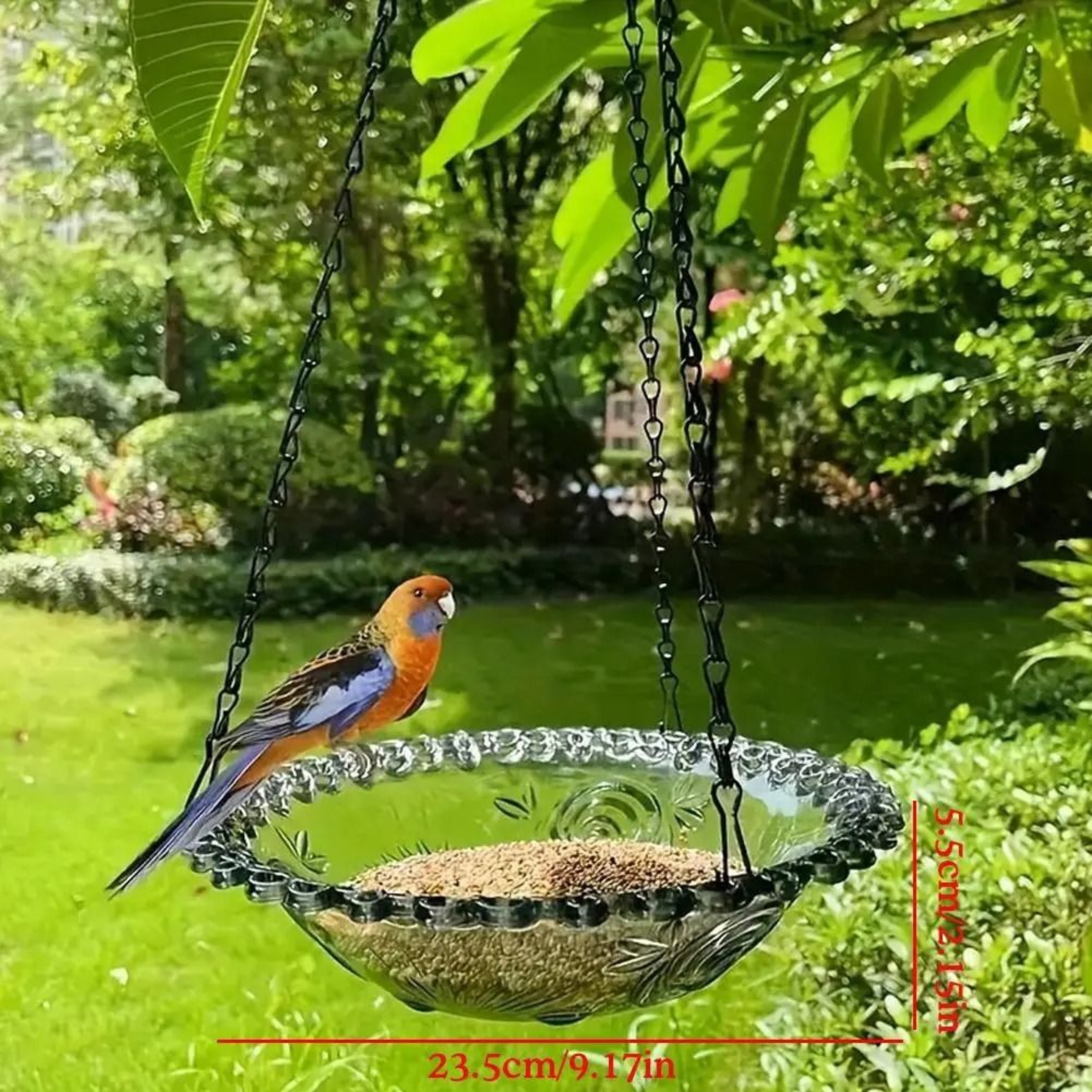 Hanging Outdoor Bird Feeder For Garden And Courtyard Decoration 2