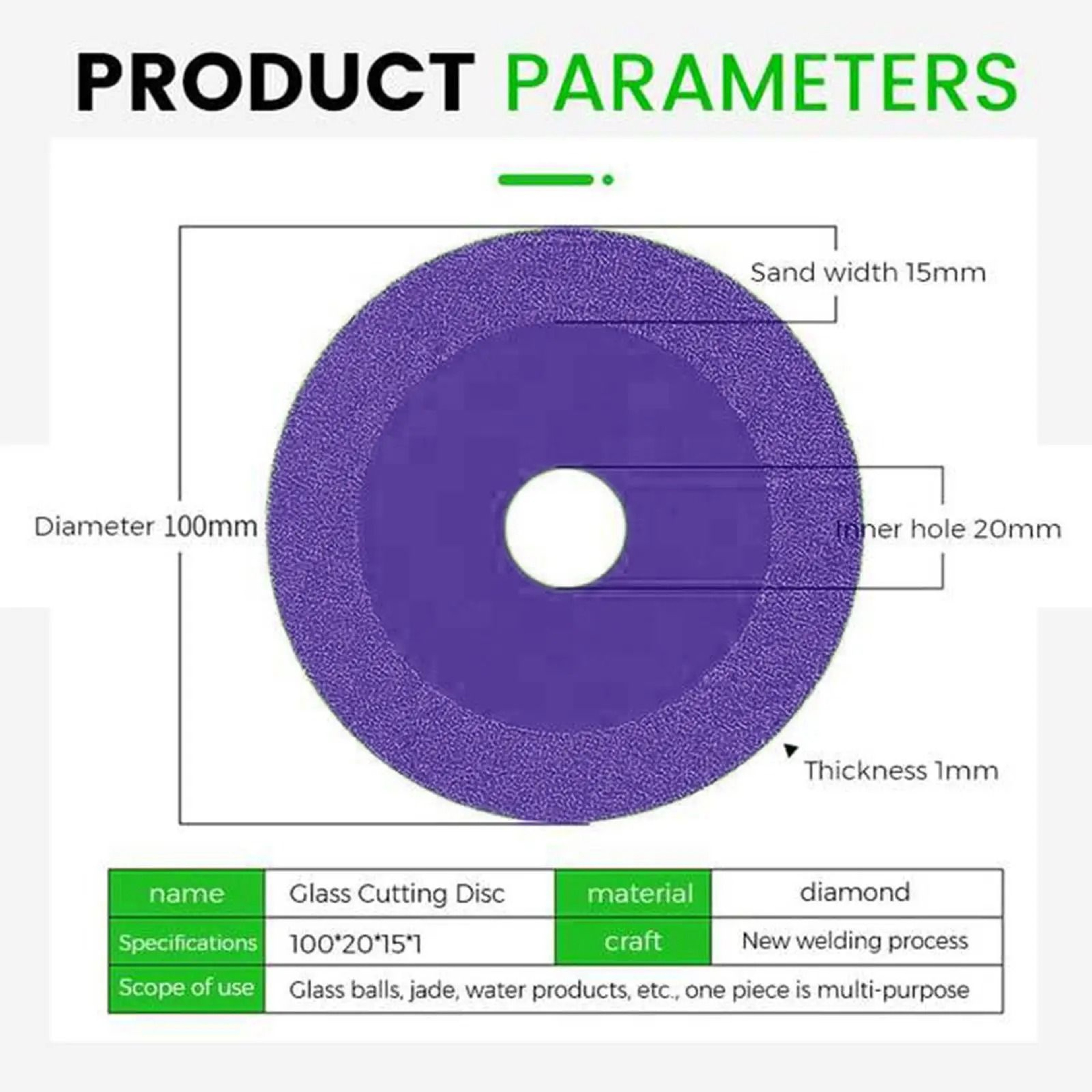 Ultra Thin Diamond Cutting Disc For Glass Ceramic And Marble 15