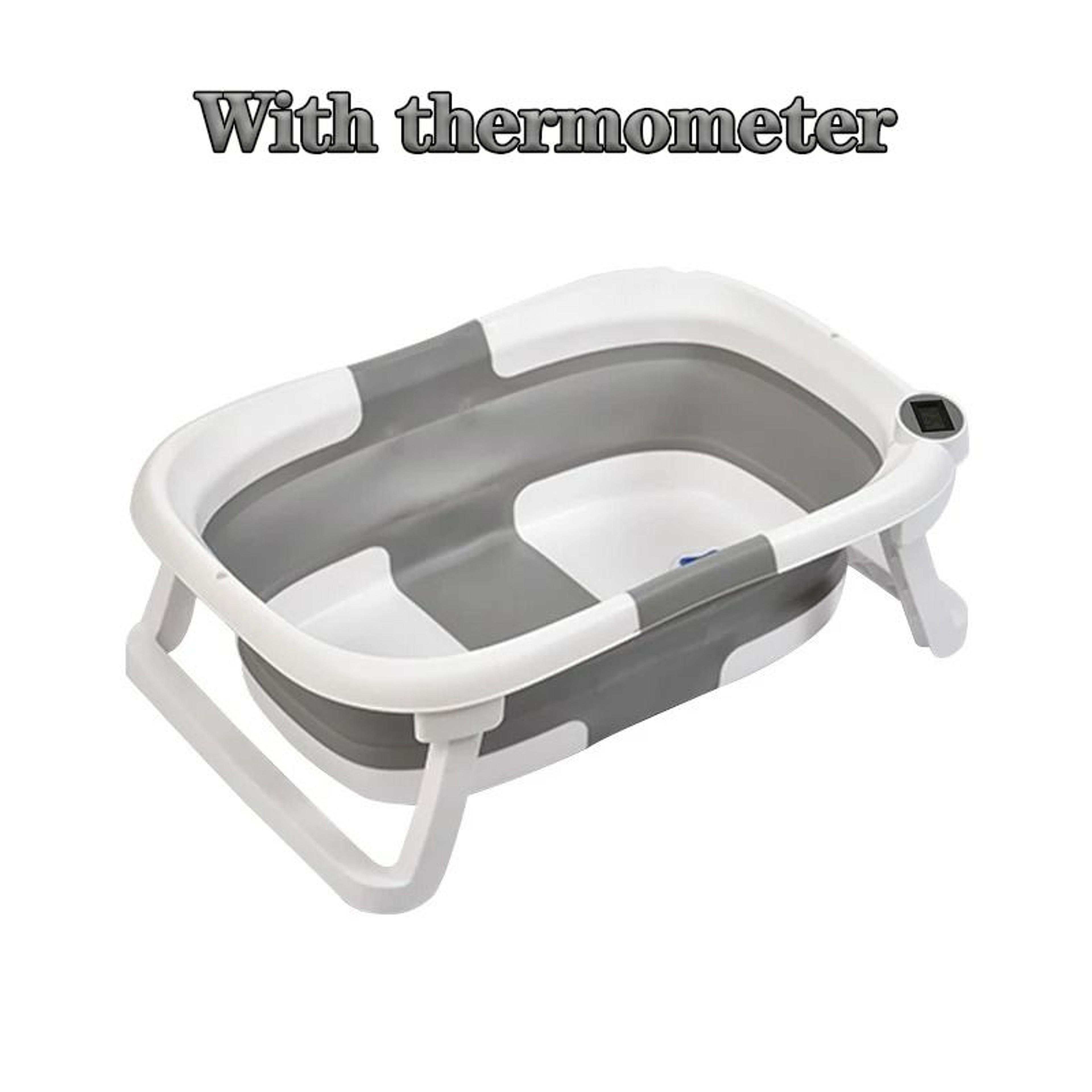 Smart Folding Baby Bath Tub With RealTime Temperature Display And NonSlip Mat 7
