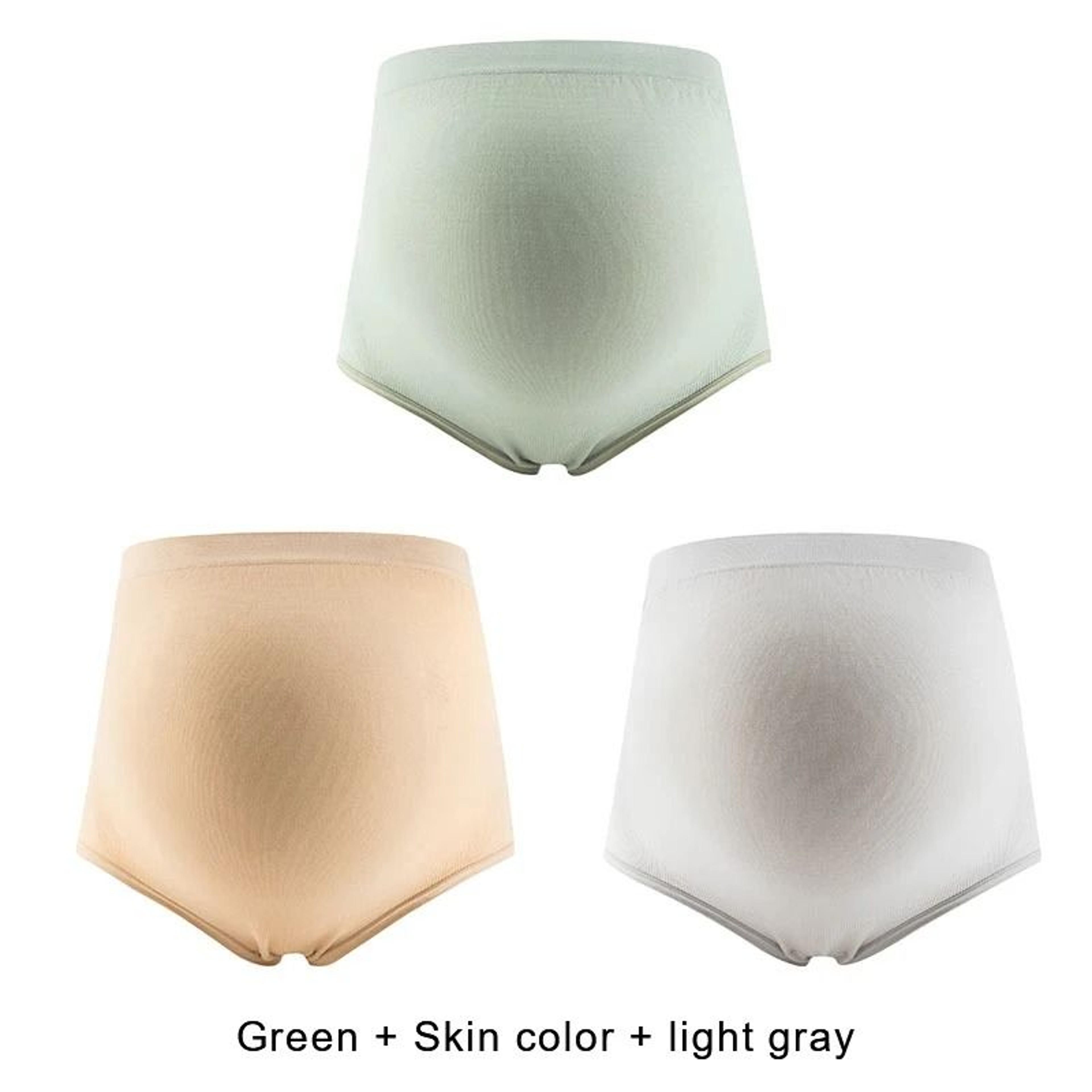 Maternity Panties High Waist Full Belly Support Comfortable Breathable Pregnancy Underwear 3Pack 9