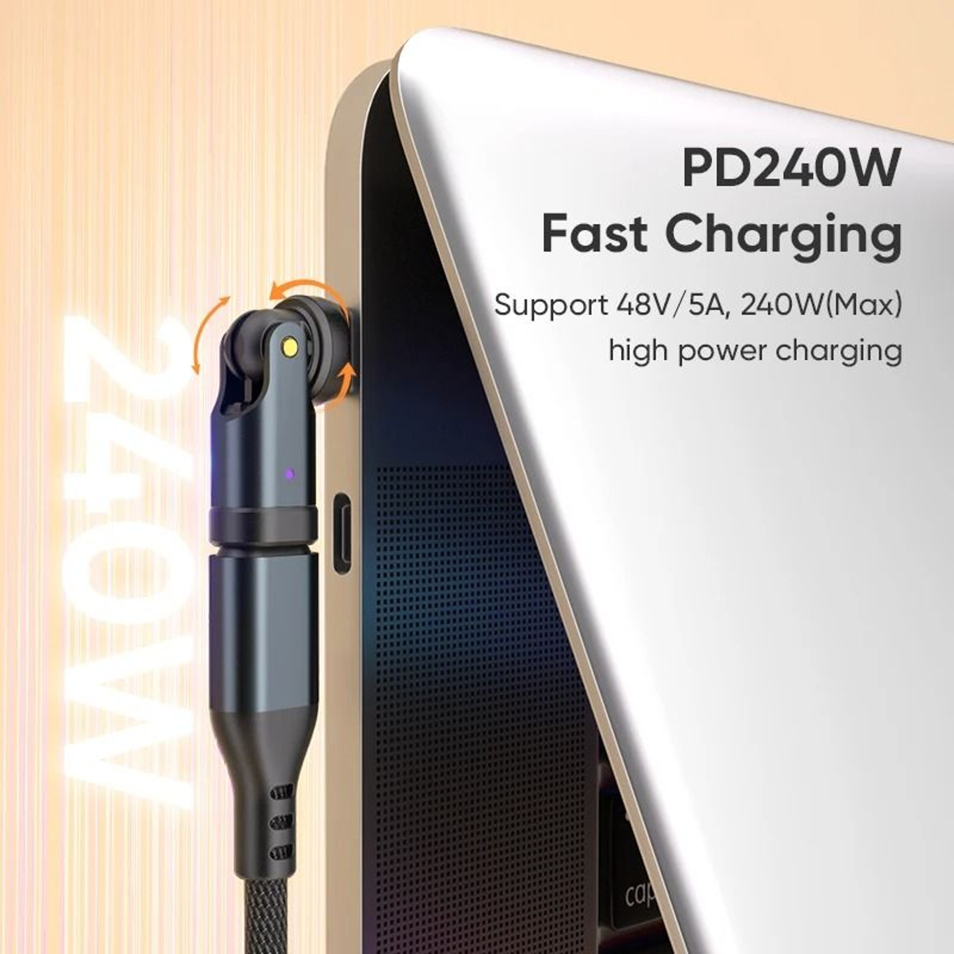 PD 240W USB C To Type C Rotating Adapter 1