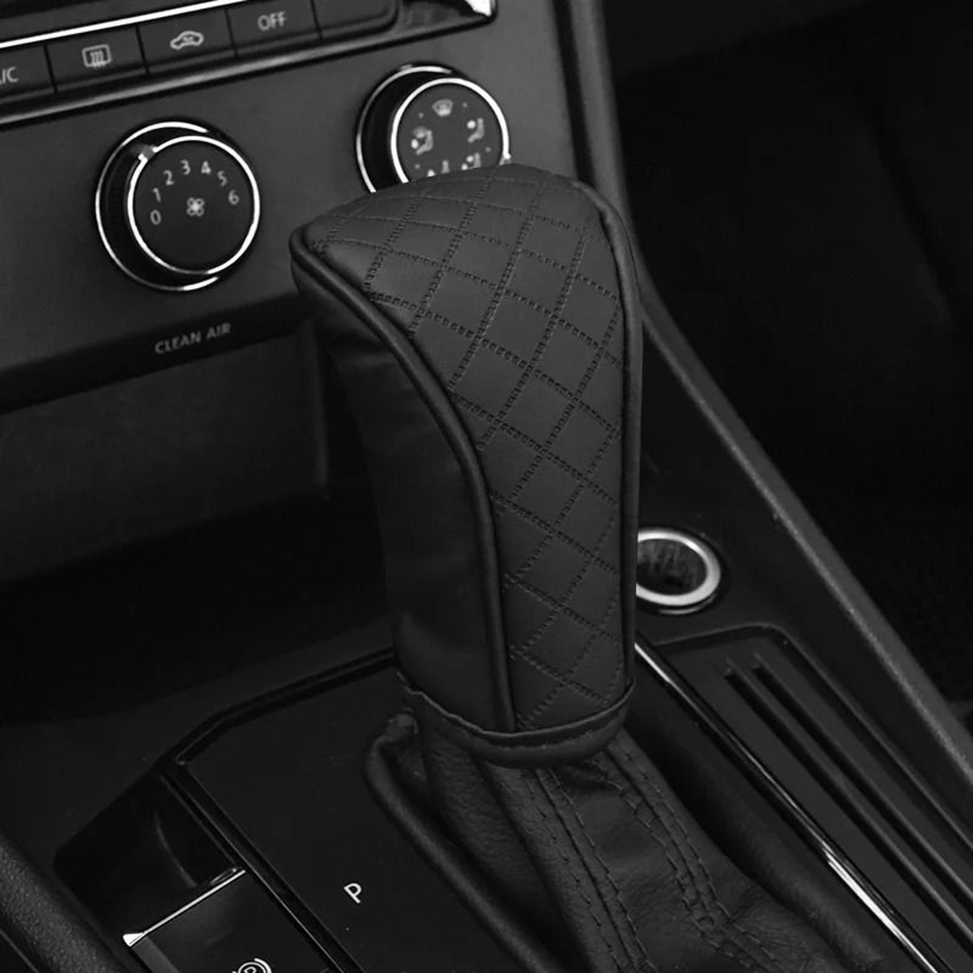 Car Shift Handle Cover PU Leather Universal Fit 5
