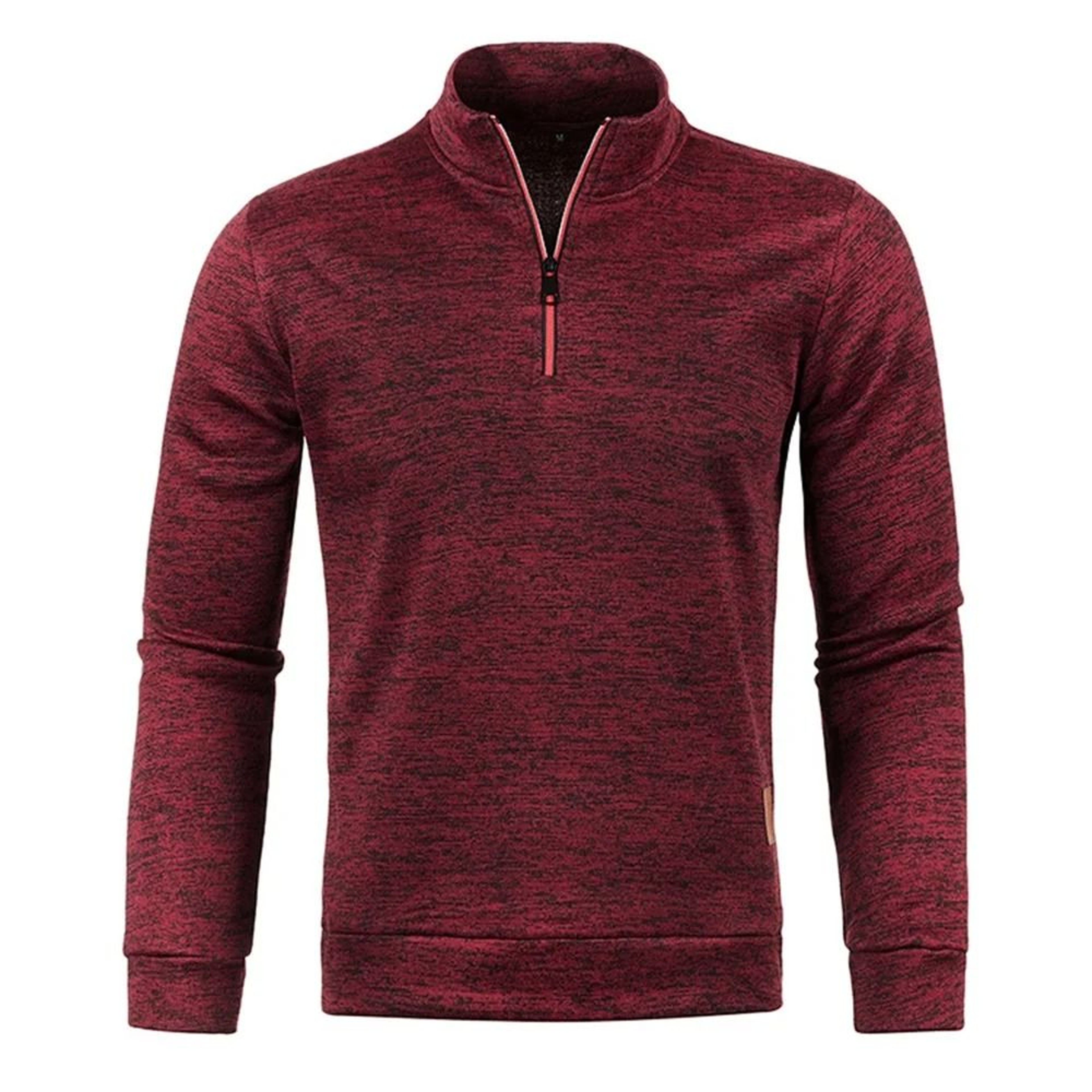 Mens Half Zip Pullover Sweatshirt With Turtleneck Collar 9
