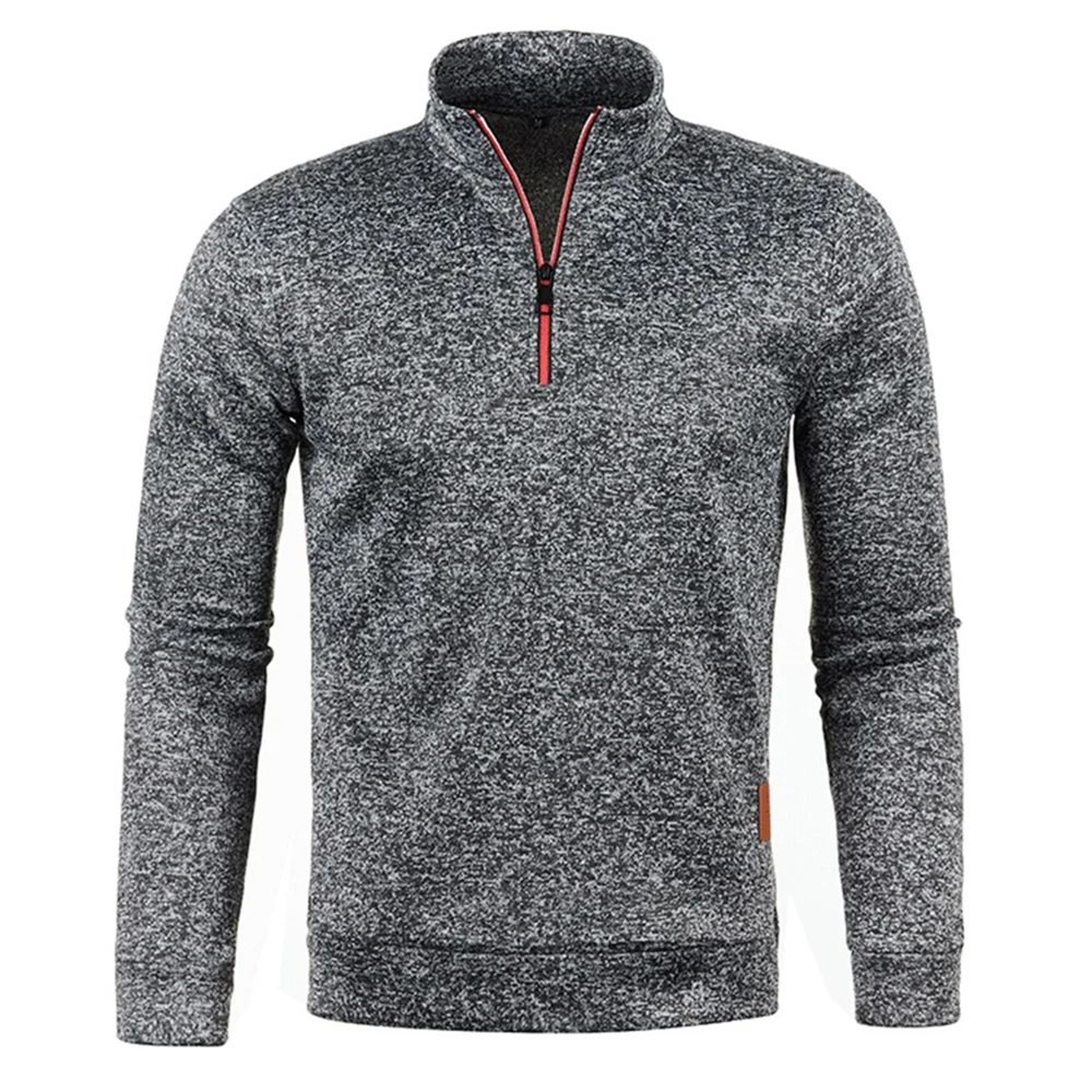 Mens Half Zip Pullover Sweatshirt With Turtleneck Collar 6