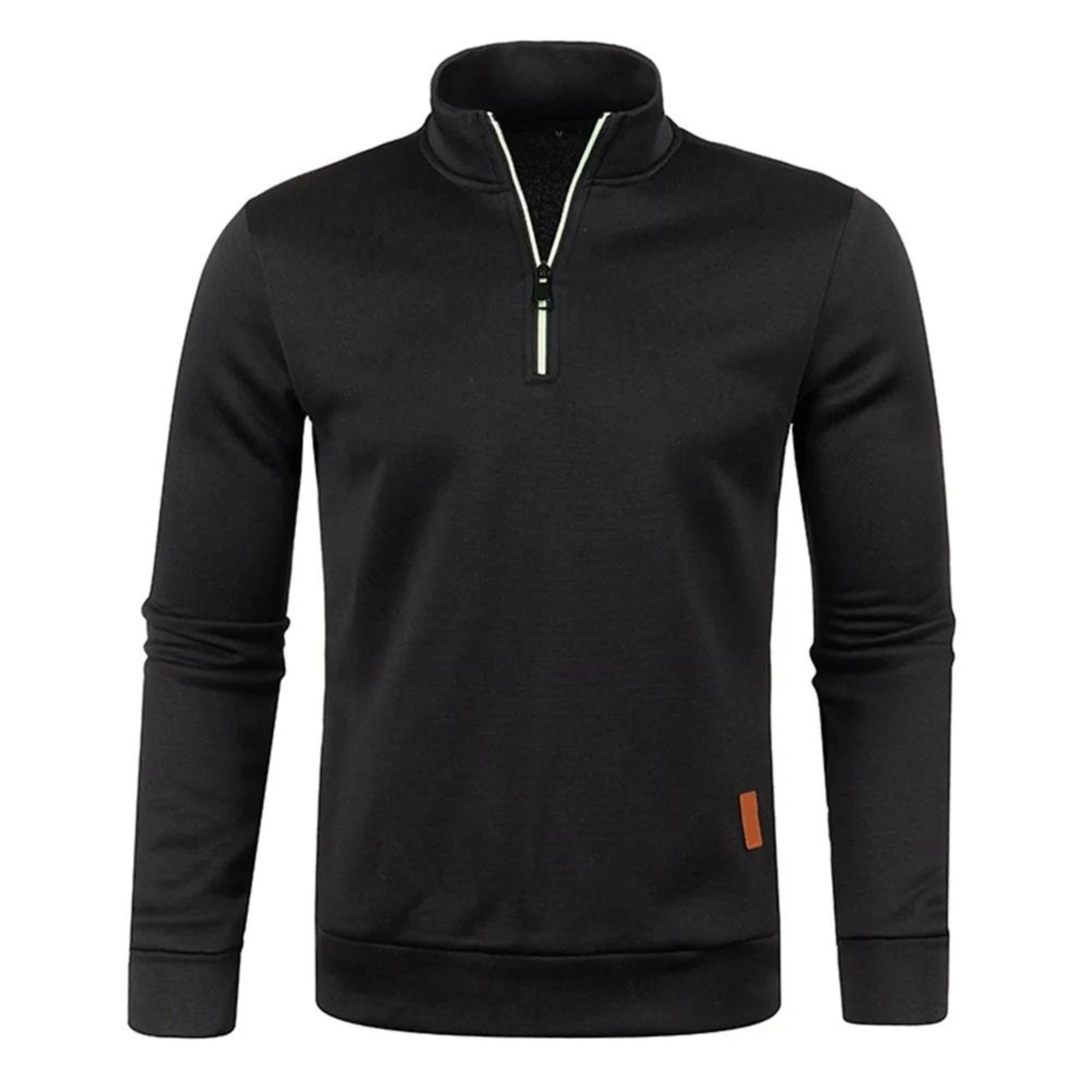 Mens Half Zip Pullover Sweatshirt With Turtleneck Collar 7