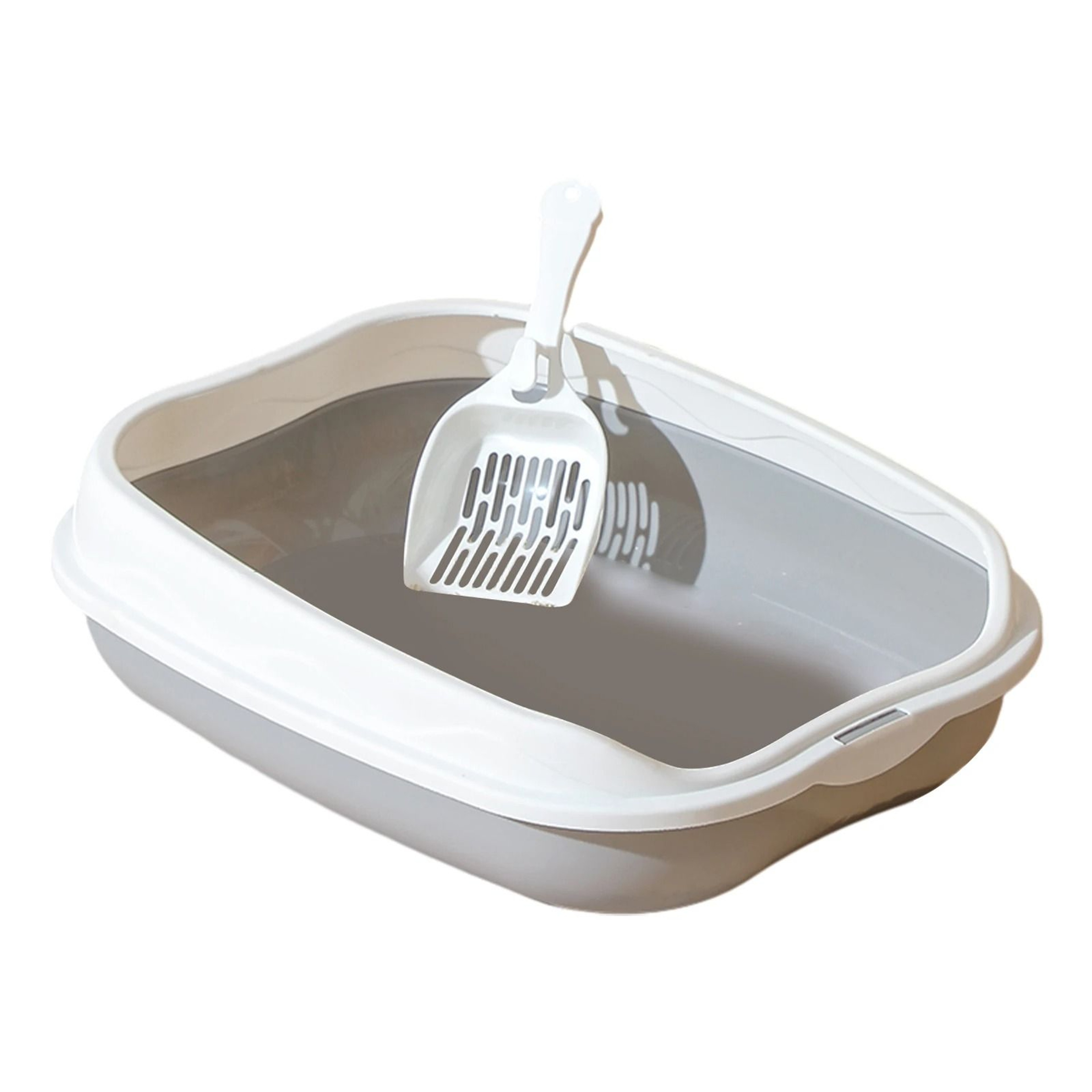 Semi Enclosed Cat Litter Box SplashProof Large Size 3