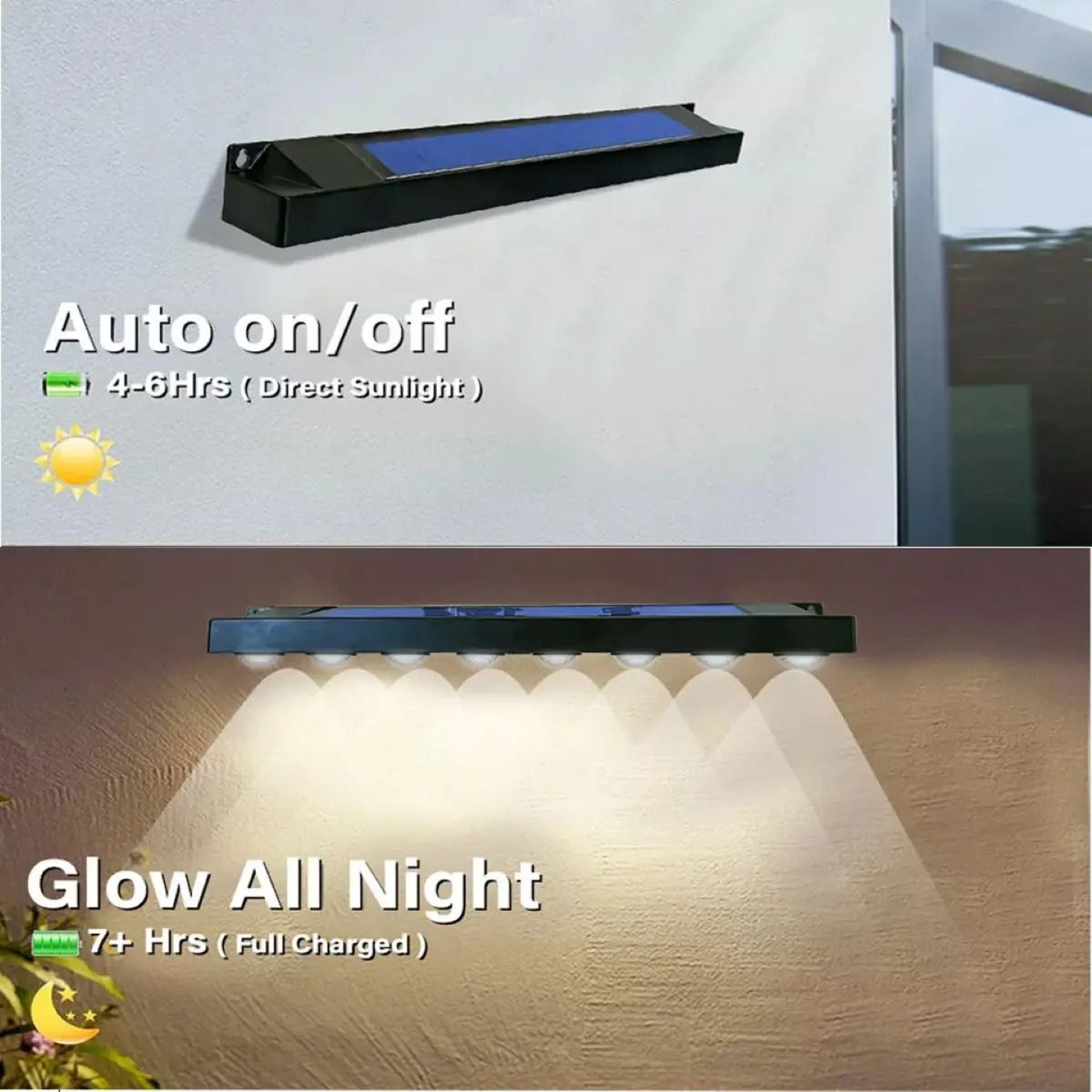 Solar Fence Light For Outdoor Garden And Pathway 2