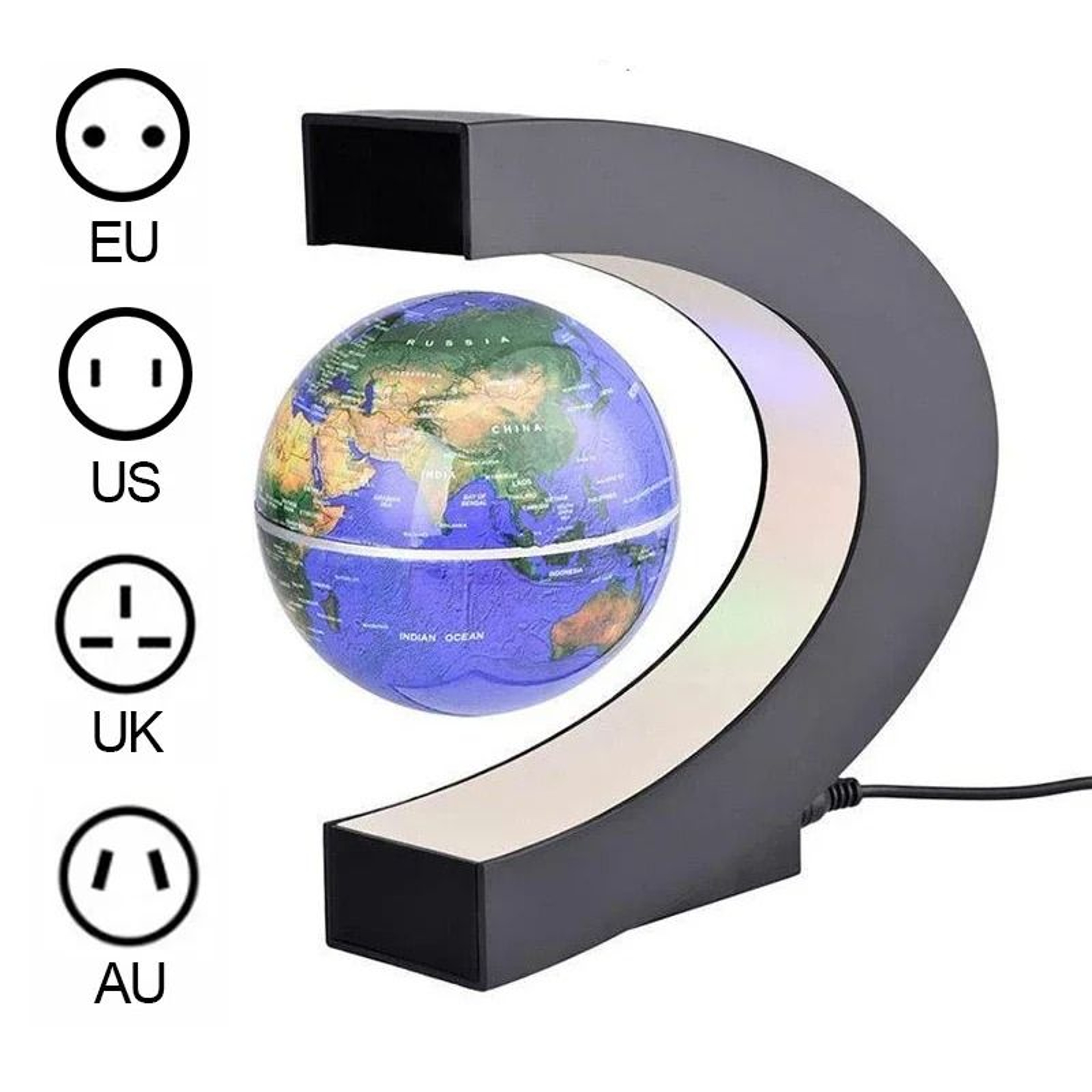 Magnetic Floating Globe LED World Map Lamp 2