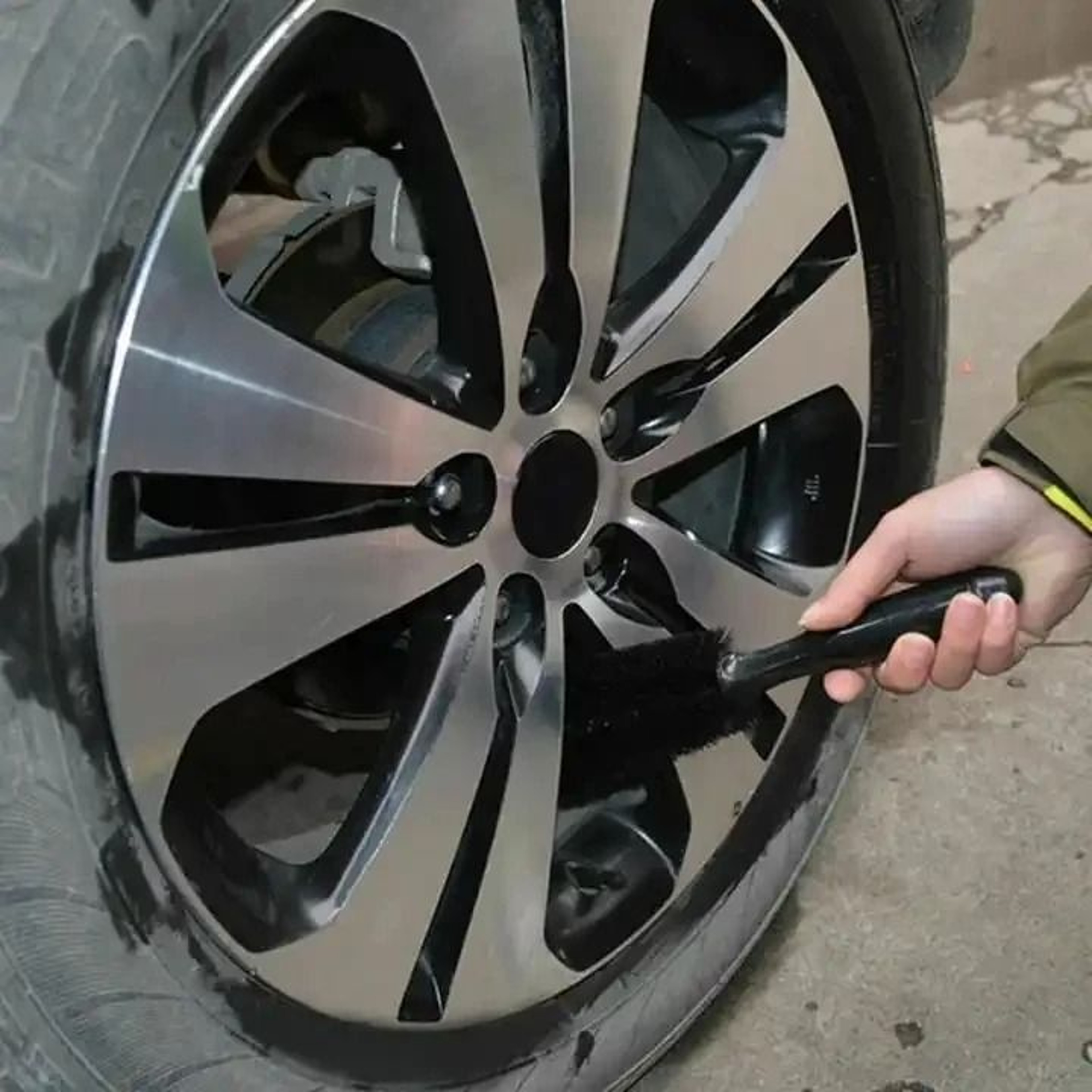 Car Wheel Cleaning Brush For Tire And Rim Detailing 3
